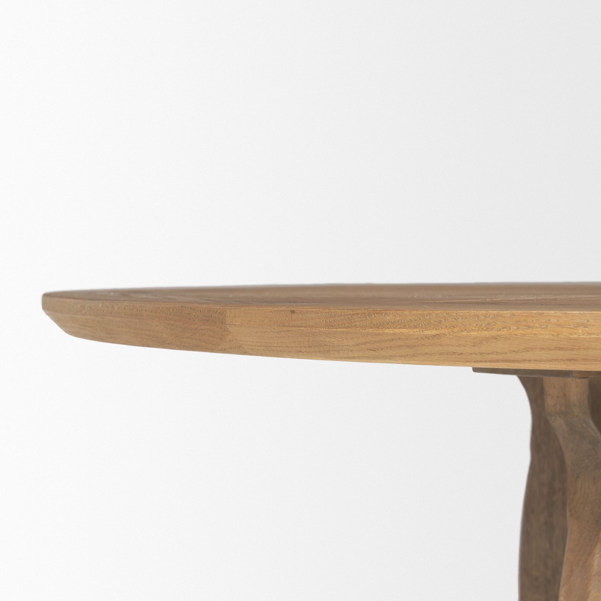 Mercana - Sonomi Round Dining Table with Oak Tabletop in Brown, Wood