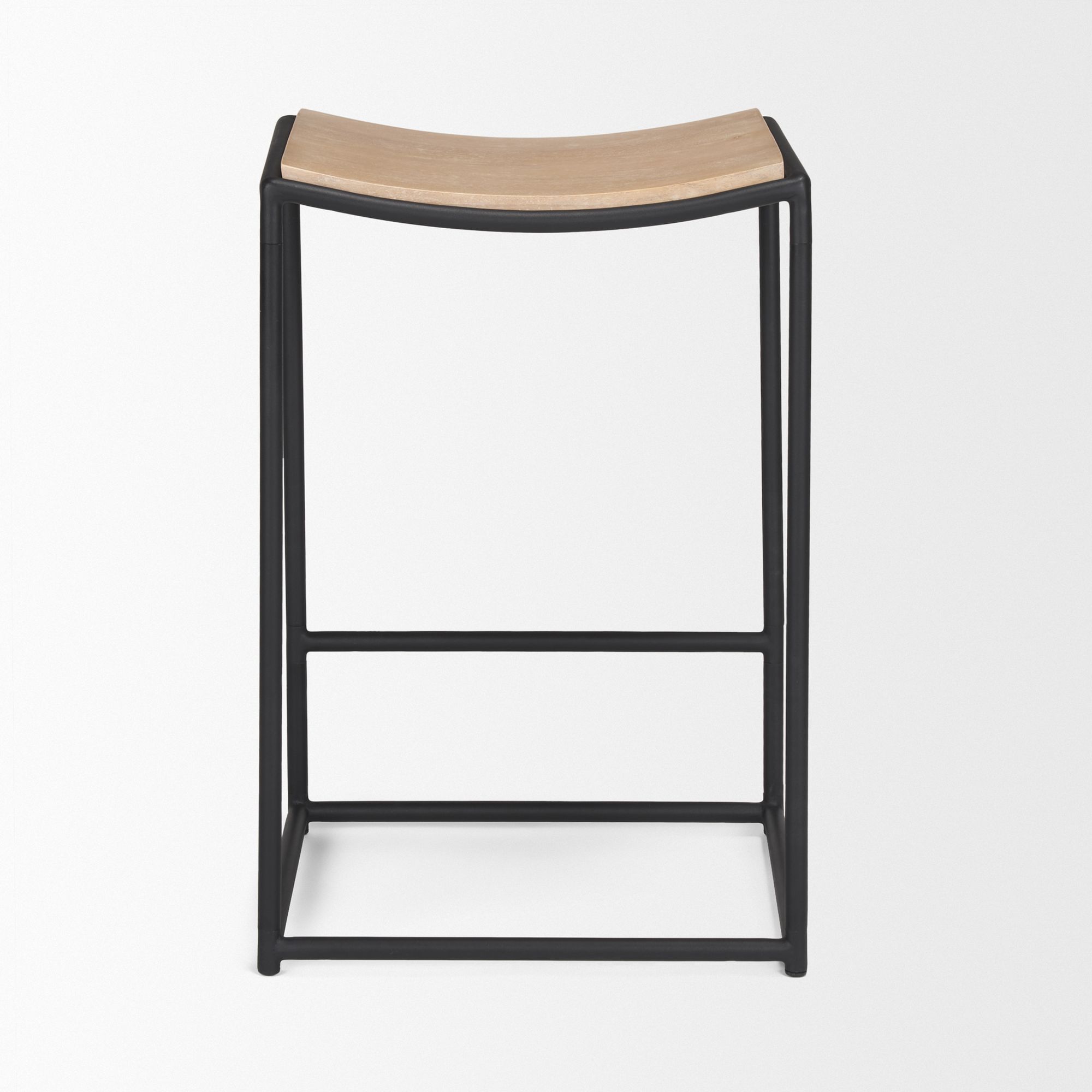 Mercana Taniel Counter Stool - Light Brown, Leather