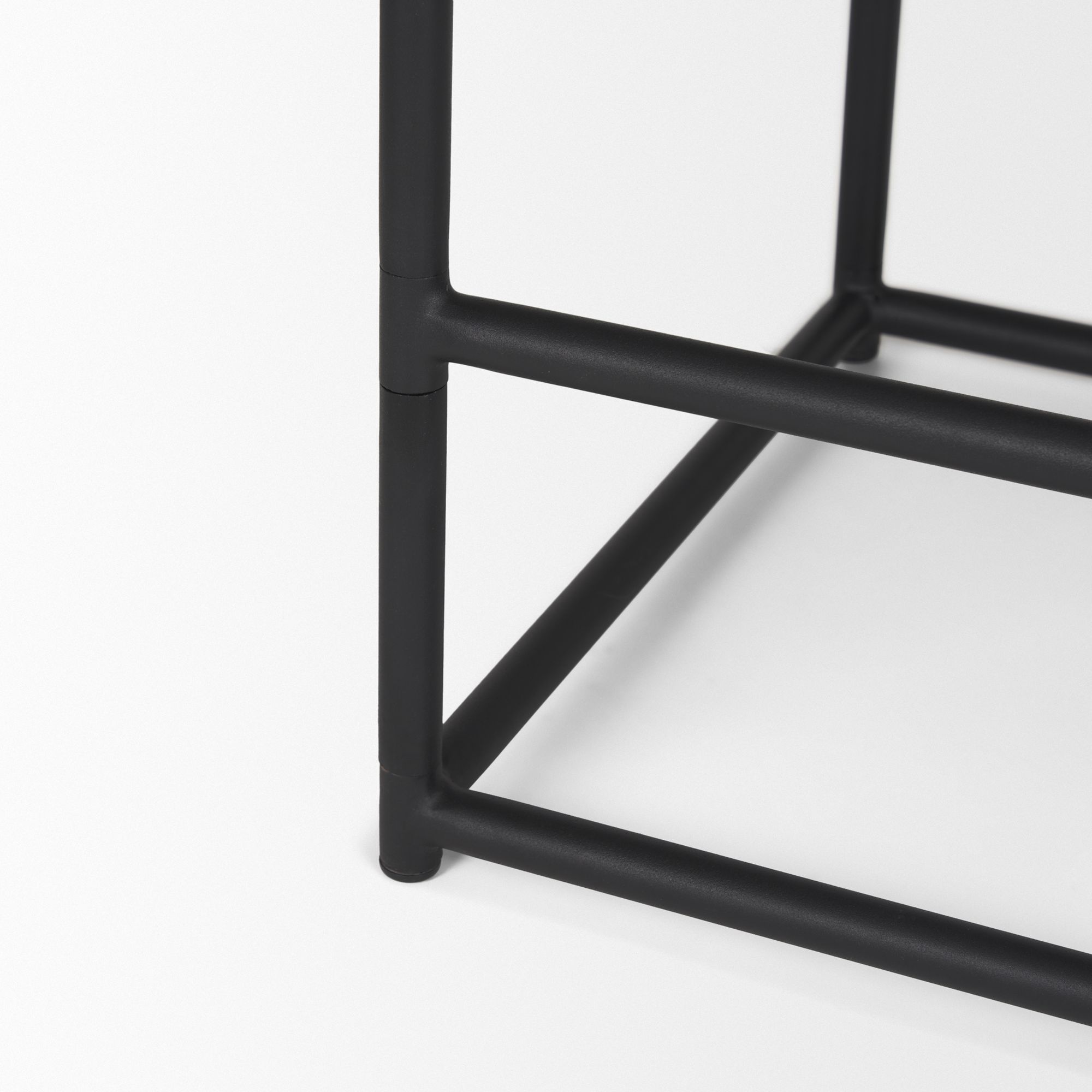 Mercana Taniel Counter Stool - Black, Leather