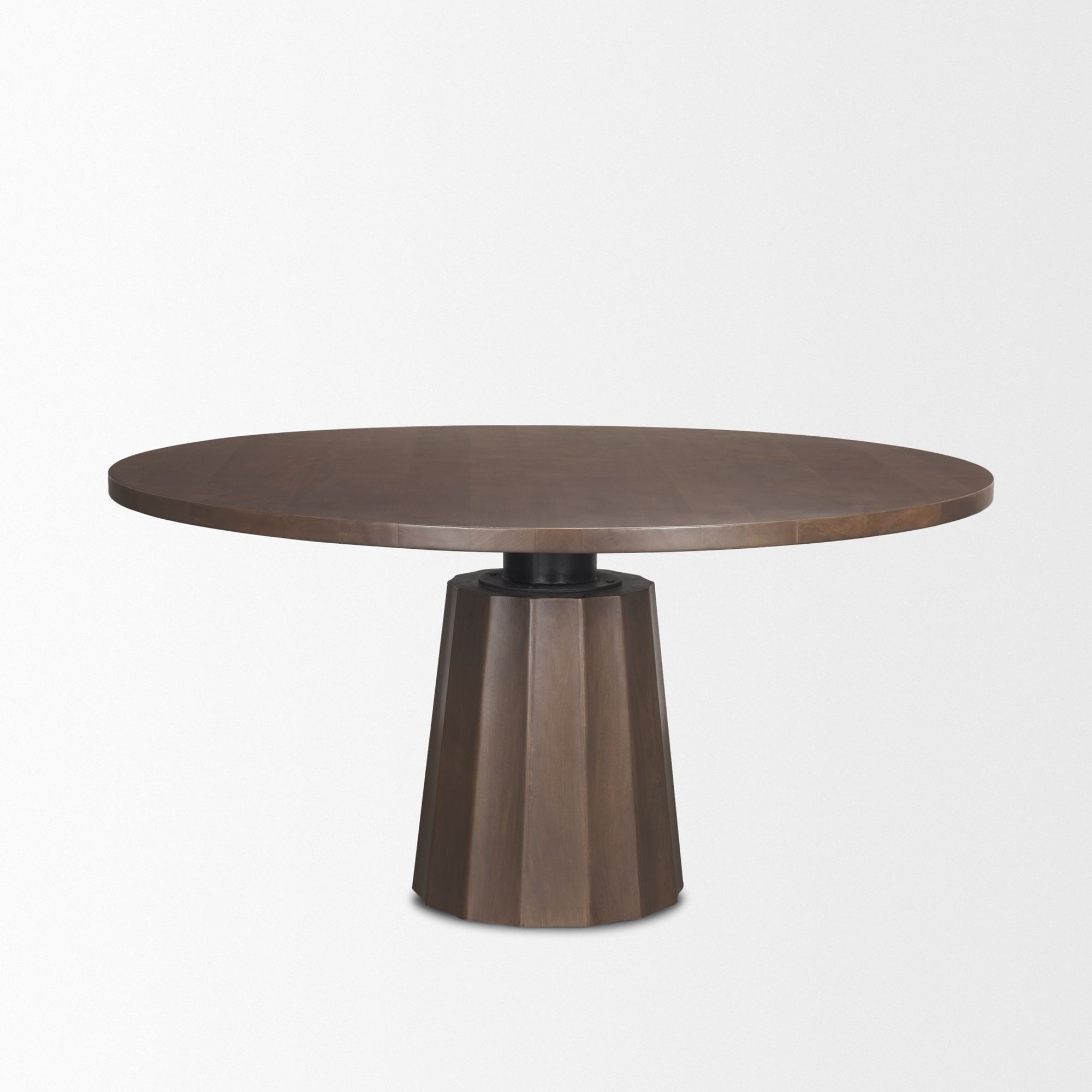 Mercana Swanson Round Dining Table - Dark Brown