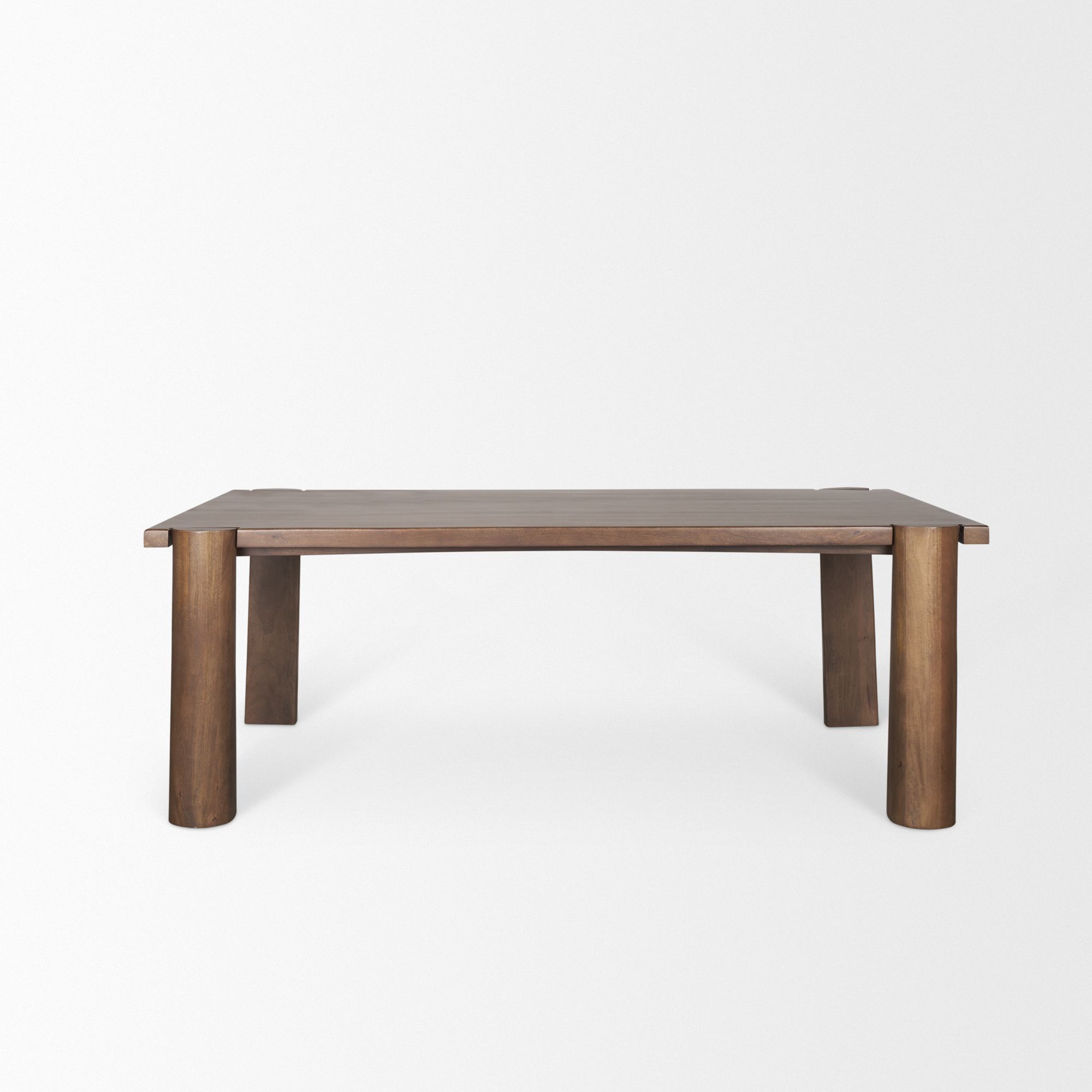 Mercana - Tammar Rectangular Dining Table with Tapered Legs in Brown, Wood