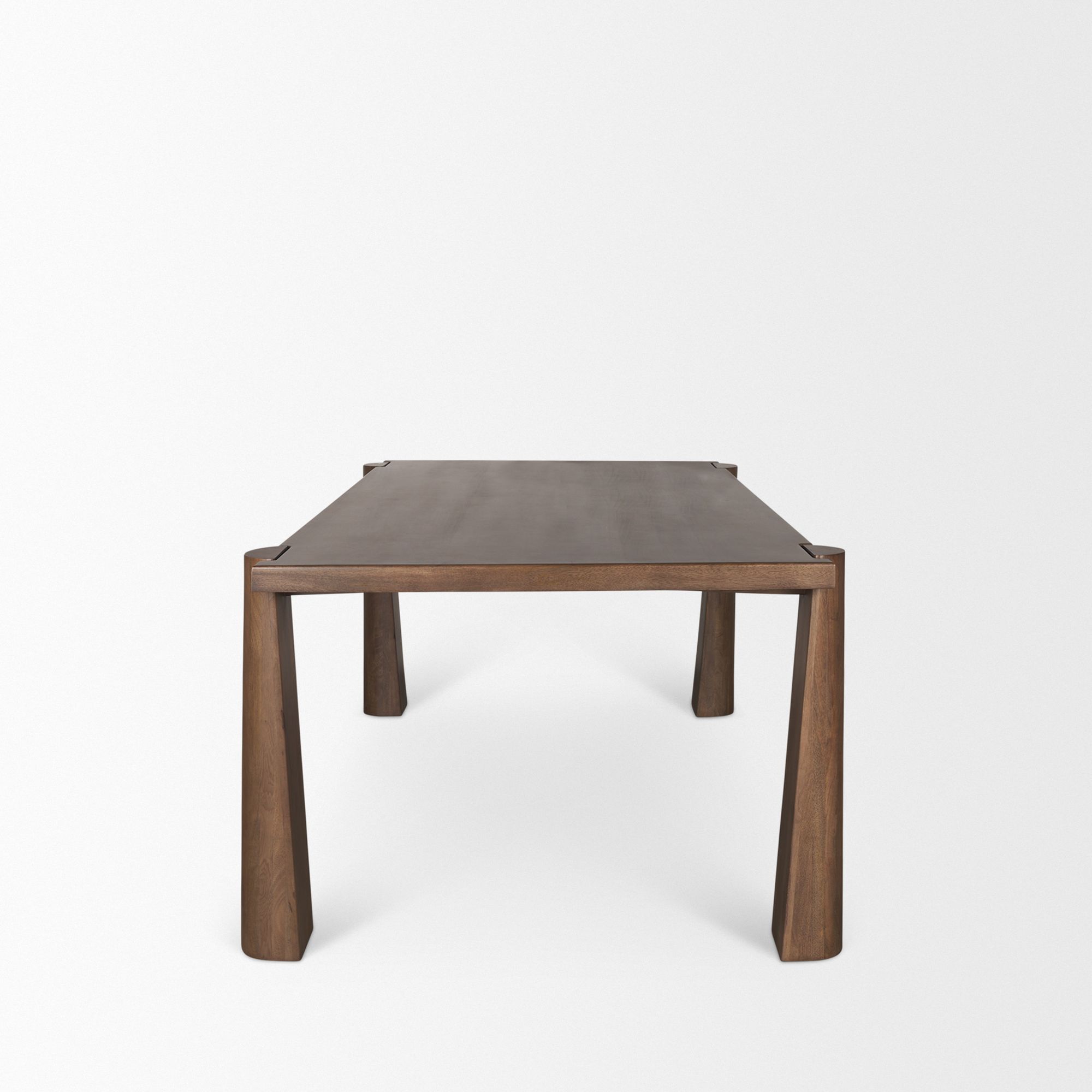 Mercana - Tammar Rectangular Dining Table with Tapered Legs in Brown, Wood