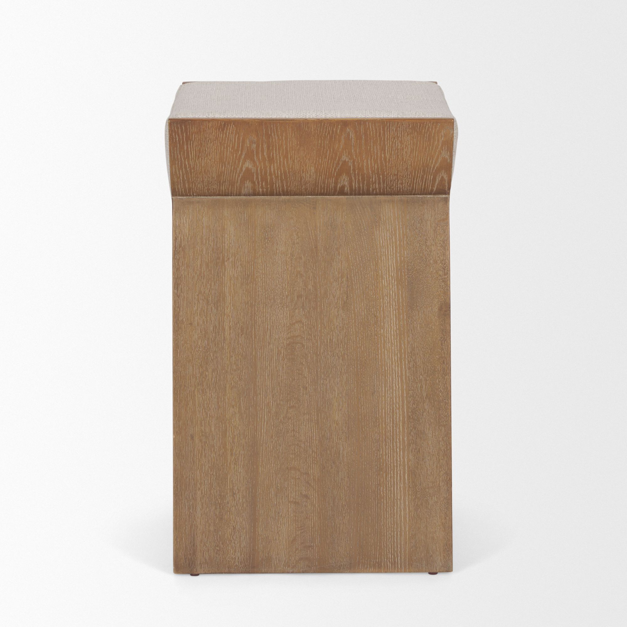 Mercana - Takuma Counter Stool with Oatmeal Fabric in Brown, Wood