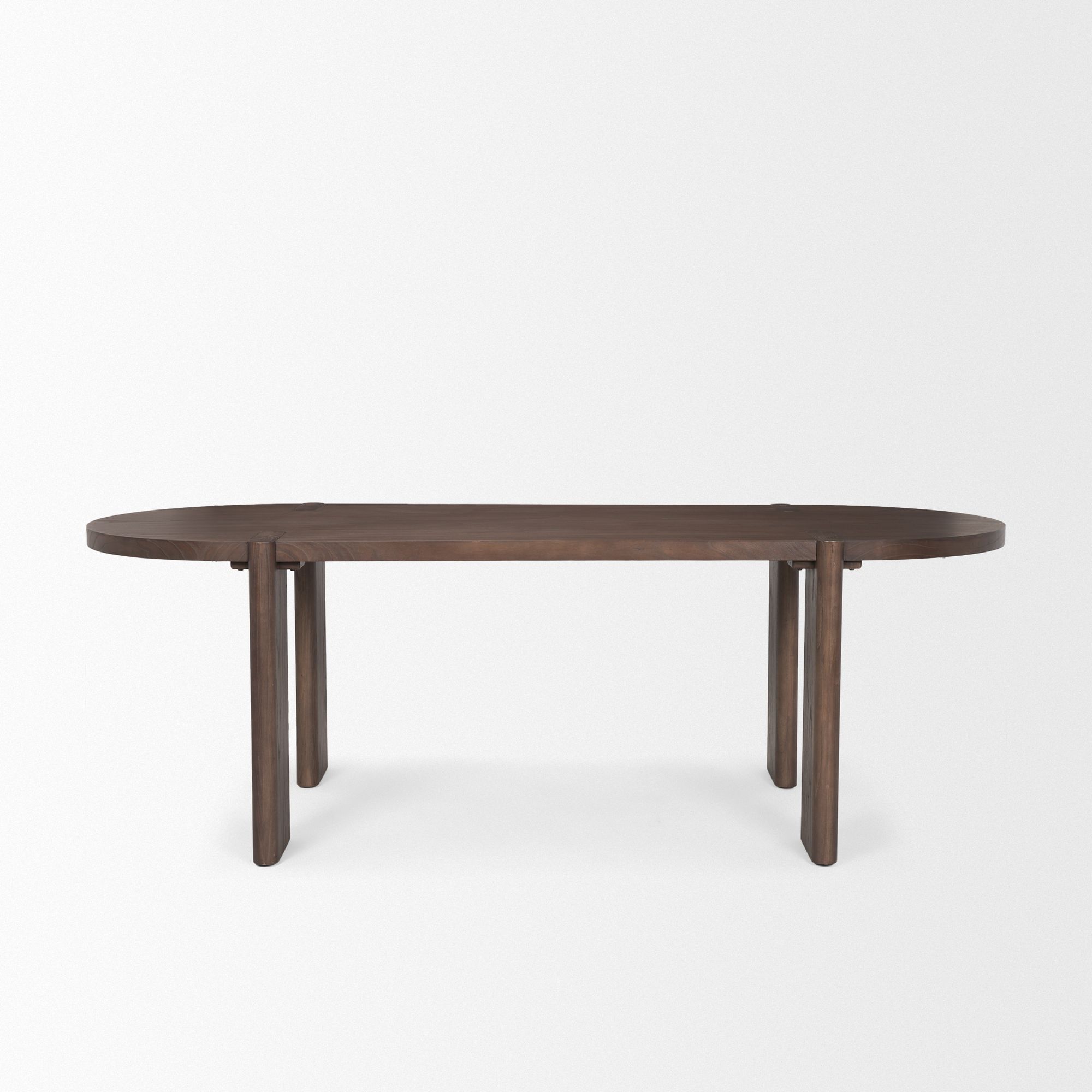 Mercana Sohan Oval Dining Table - Dark Brown