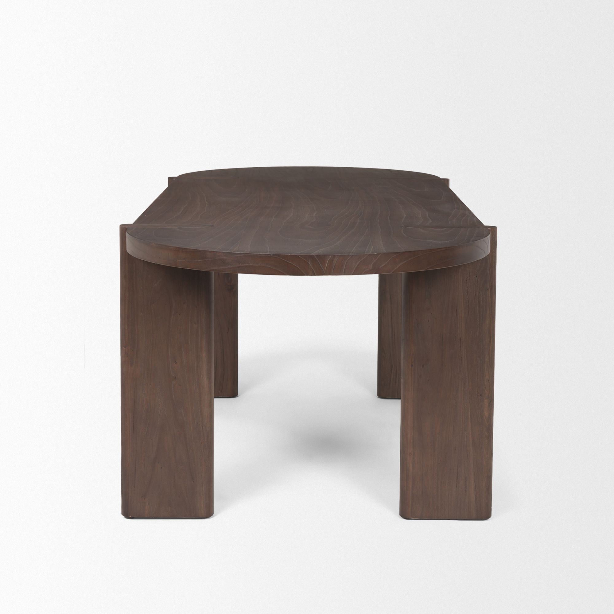 Mercana Sohan Oval Dining Table - Dark Brown