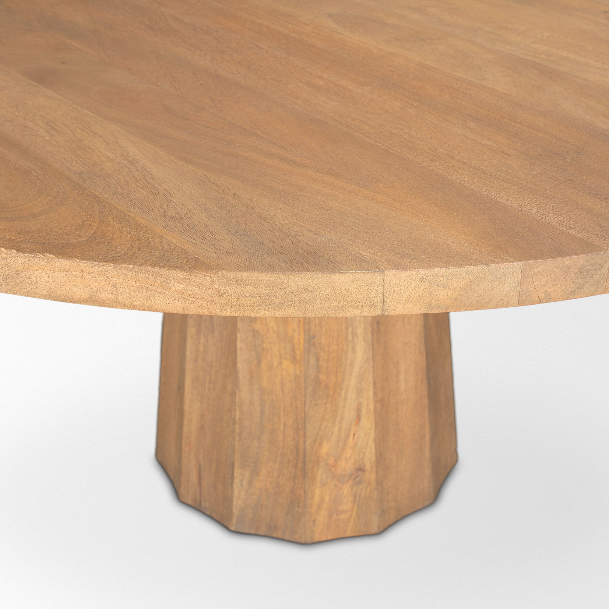 Mercana Swanson Round Dining Table - Light Brown