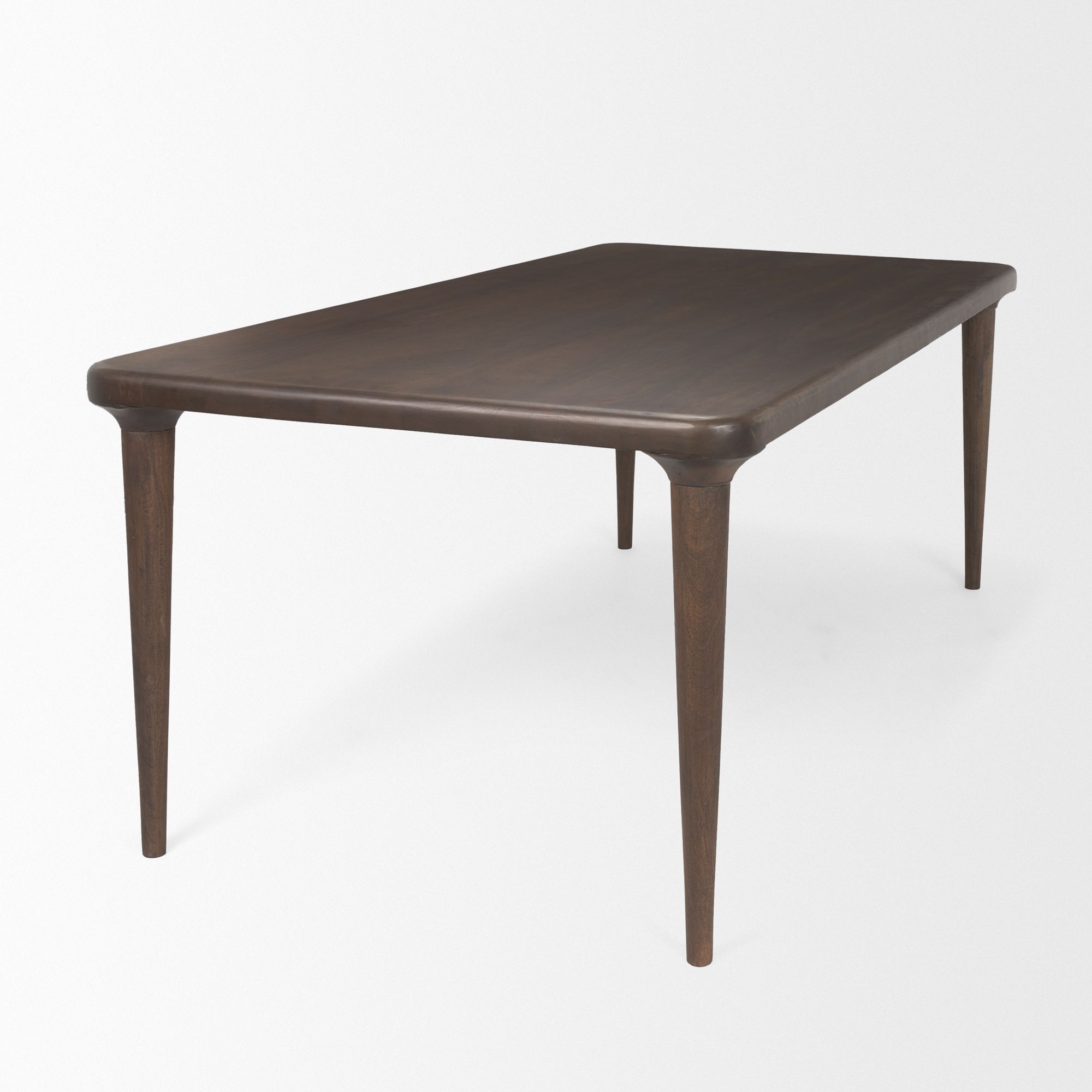 Mercana Suvan 84" Rectangular Dining Table - Dark Brown