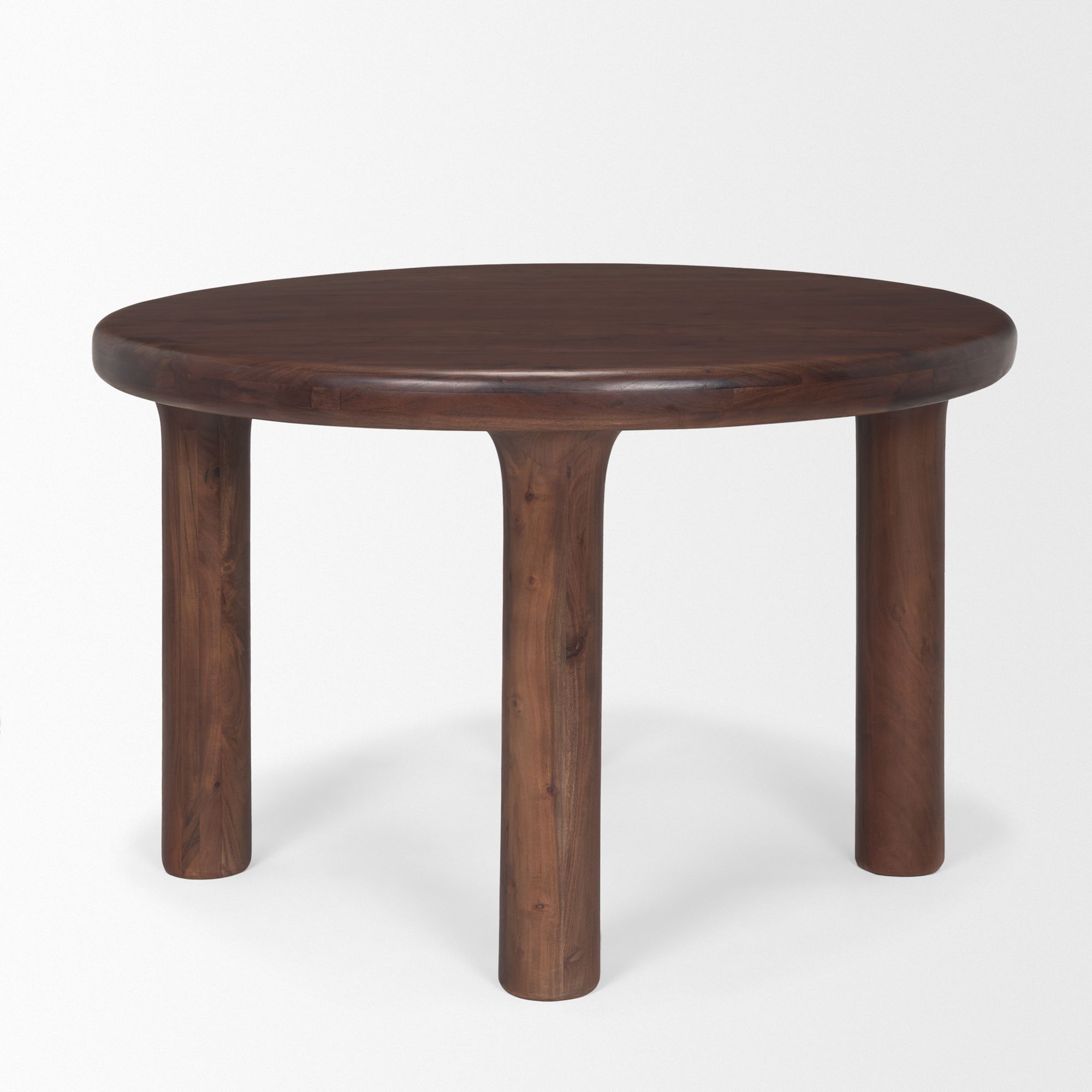 Mercana Soma Round Dining Table - Dark Brown