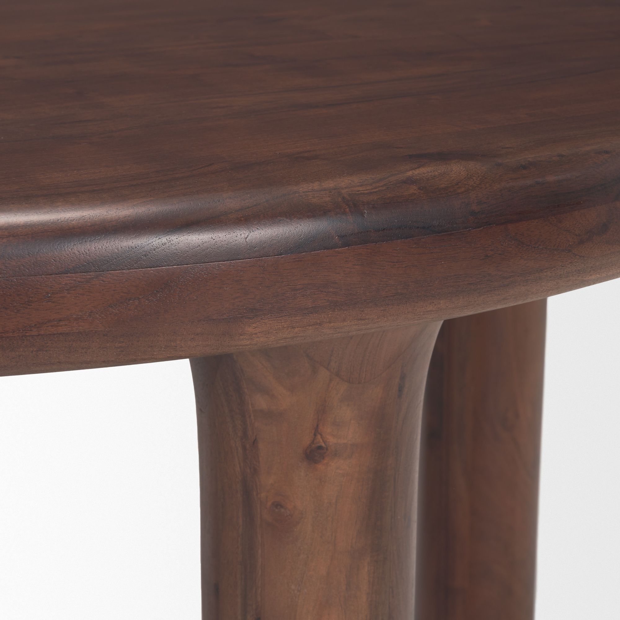 Mercana Soma Round Dining Table - Dark Brown