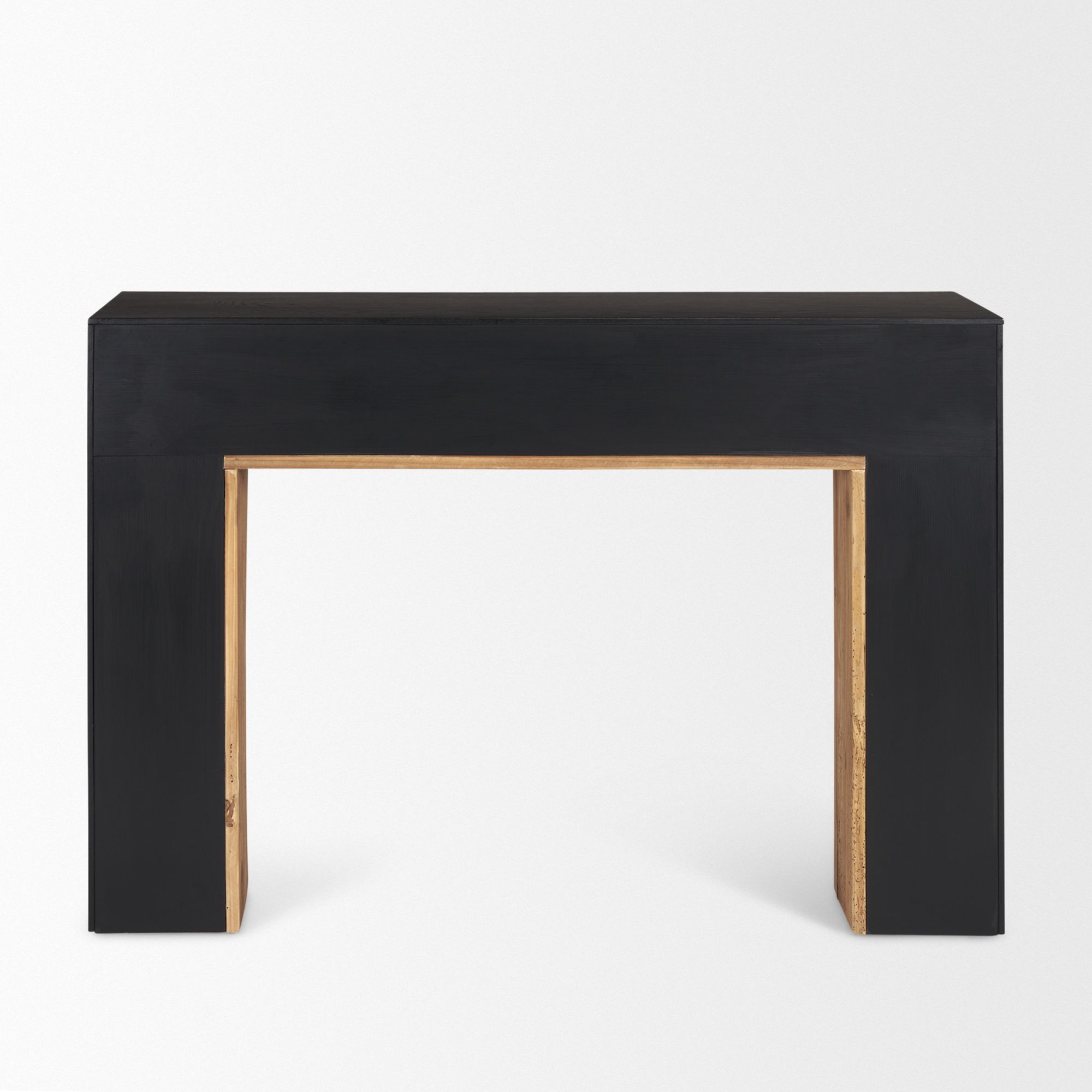 Mercana - Tabor Console Table with Black Oak Waterfall