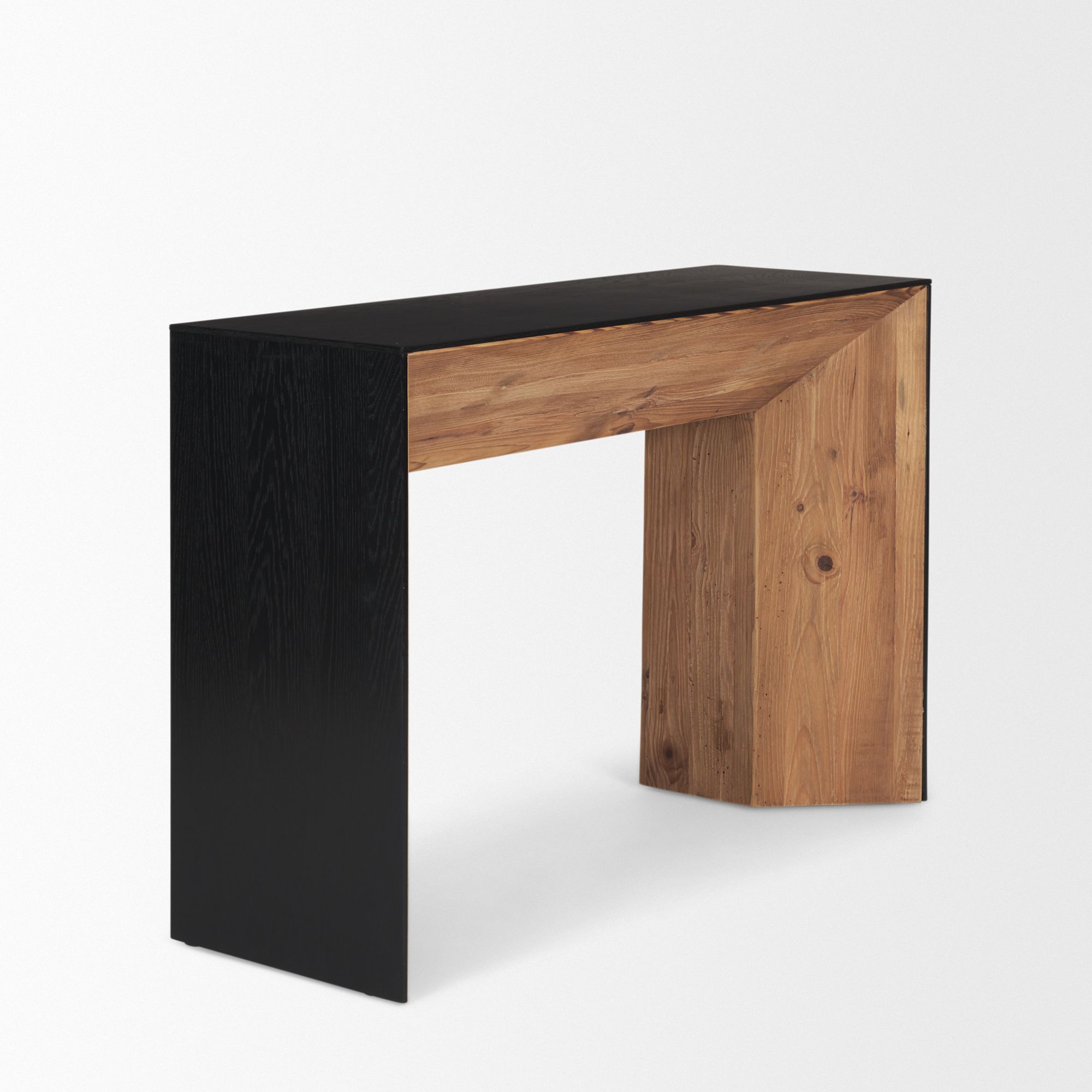 Mercana - Tabor Console Table with Black Oak Waterfall