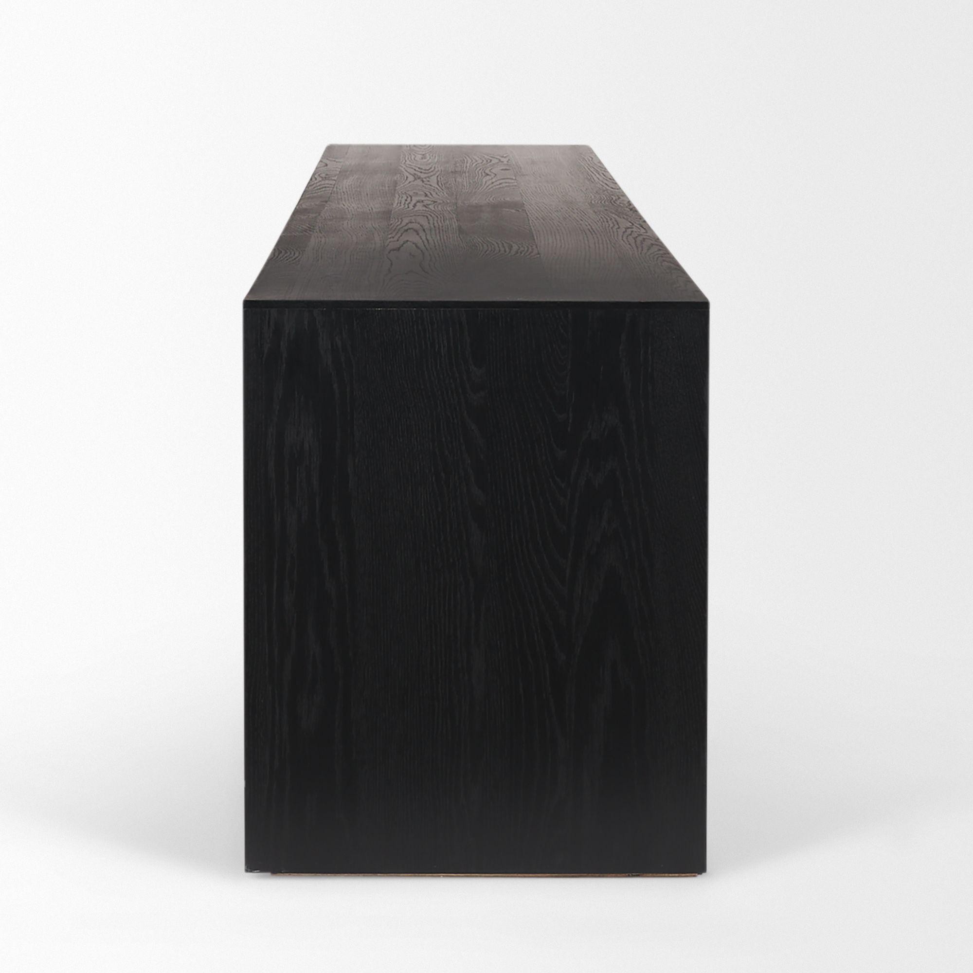 Mercana - Tabor Media Console with Black Oak Waterfall in Natural, Wood