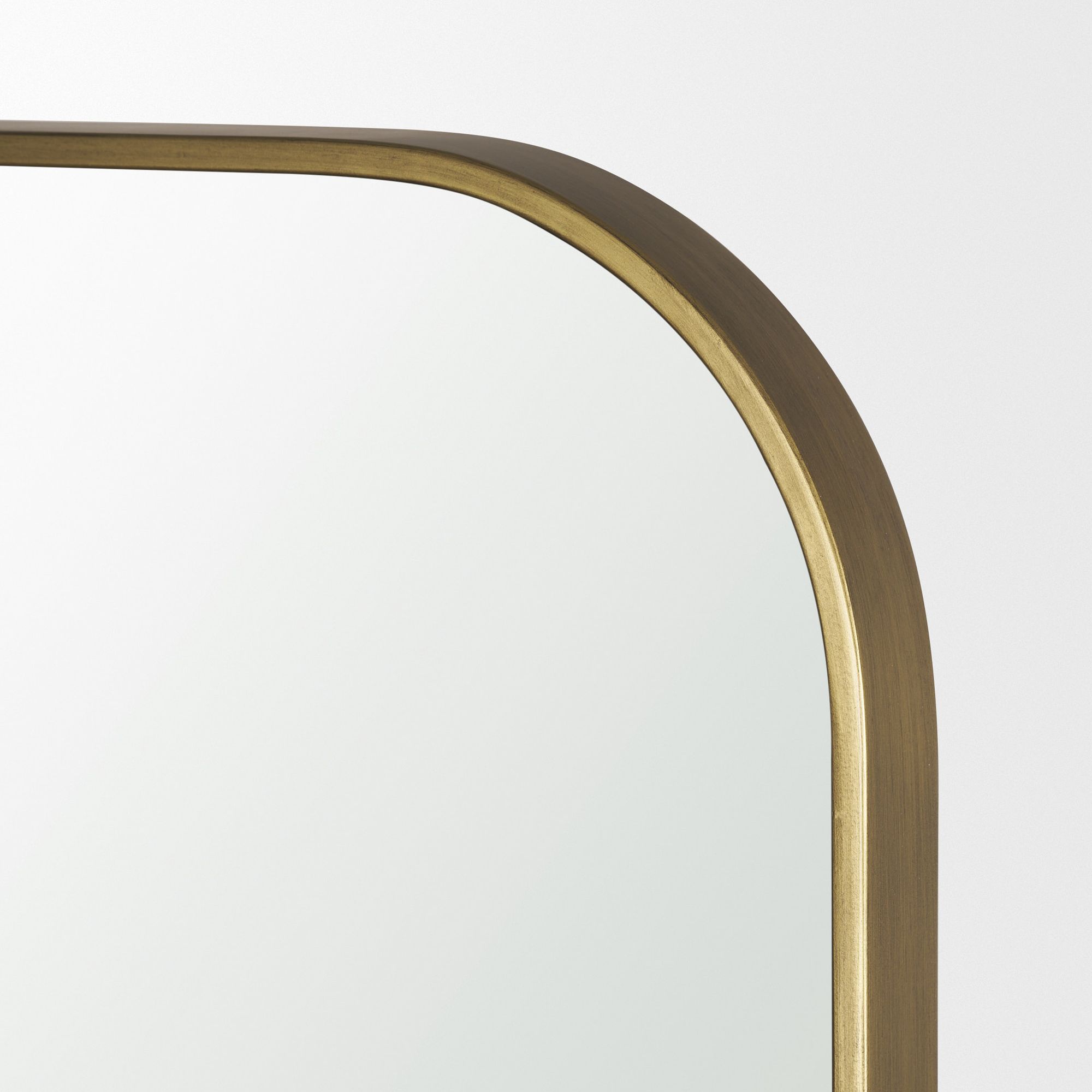 Mercana Tamira 75.8" Tall Metal Arched Mirror - Brass