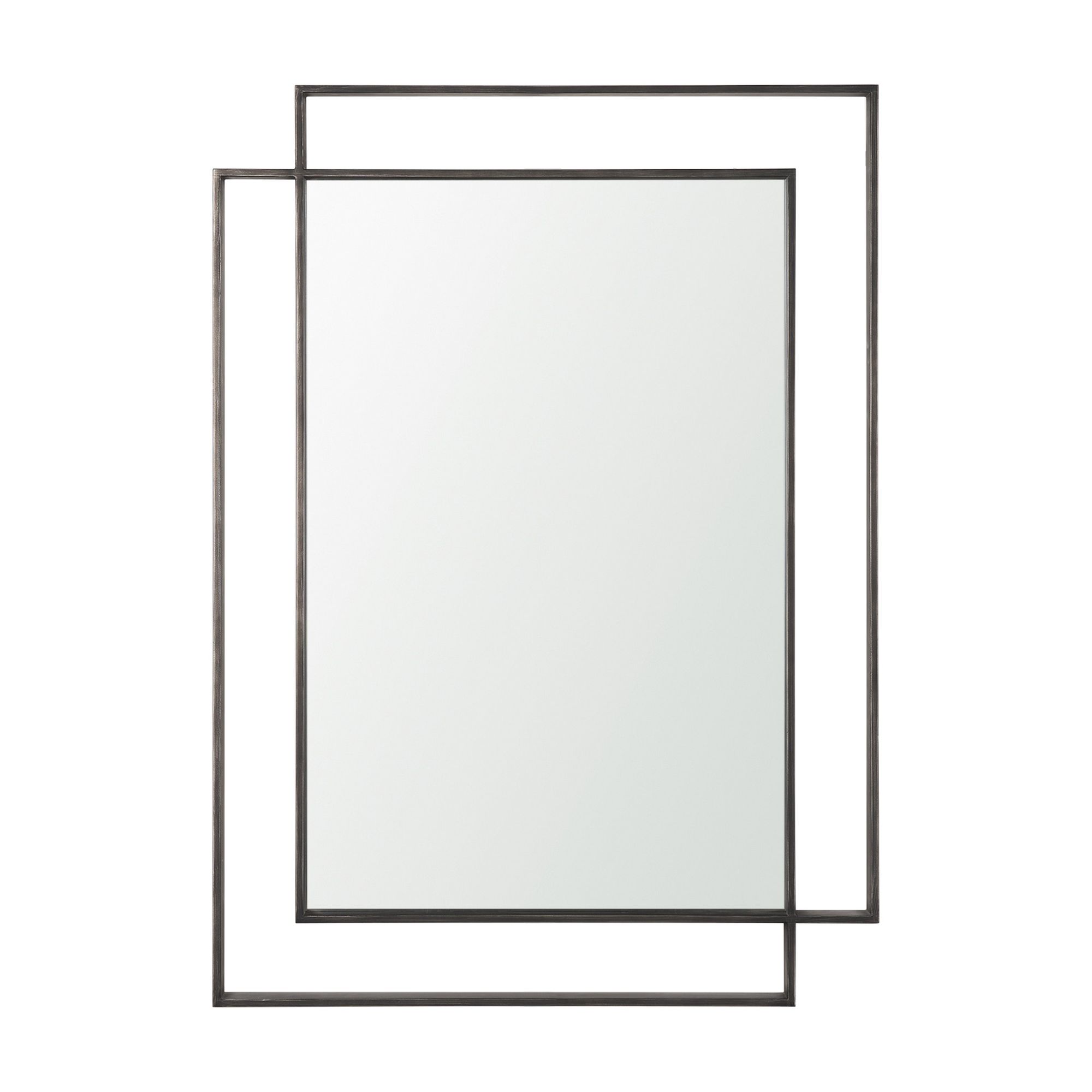 Mercana - Tiva Rectangular Dual Metal Frame Mirror