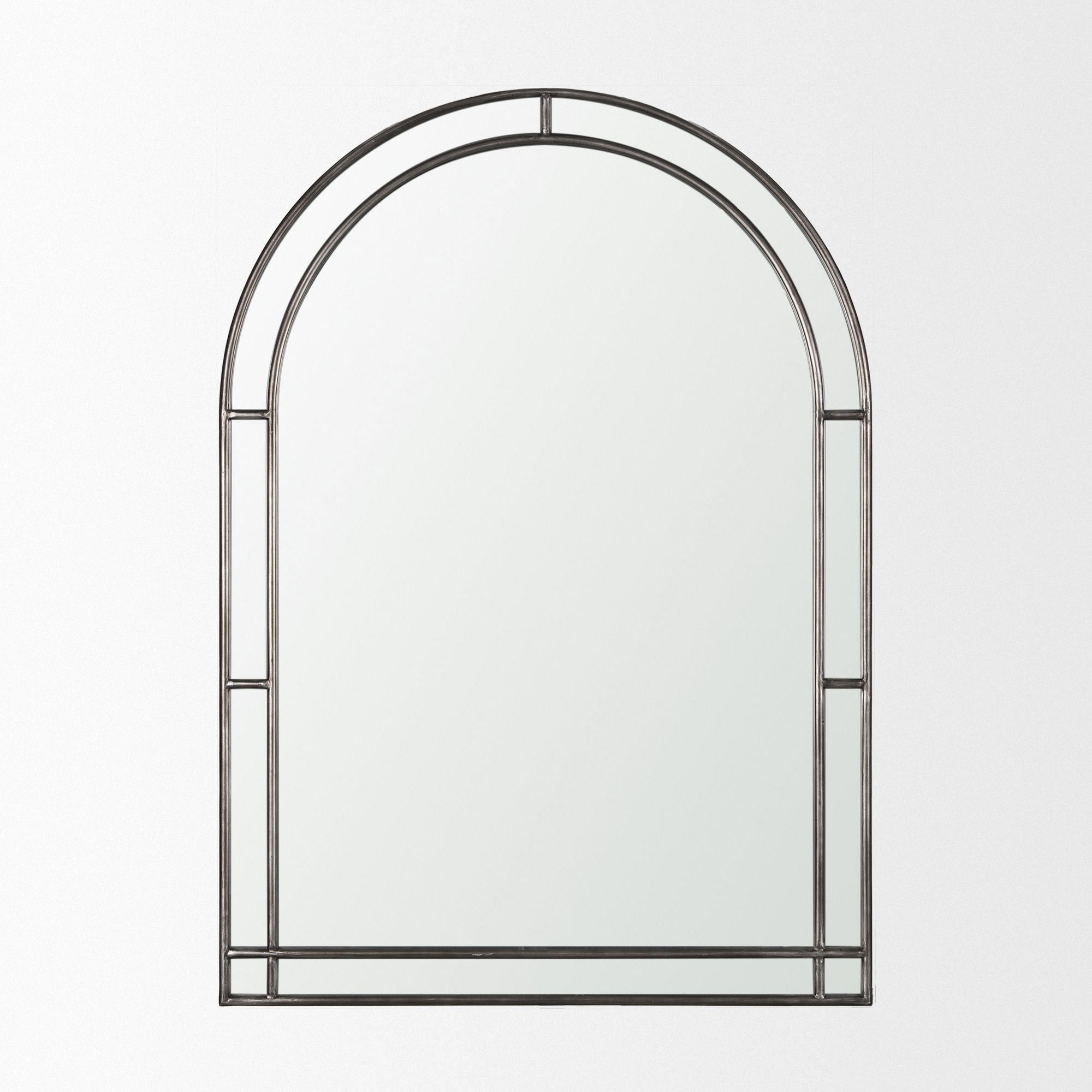 Mercana - Tiffany Double Frame Metal Arched Mirror