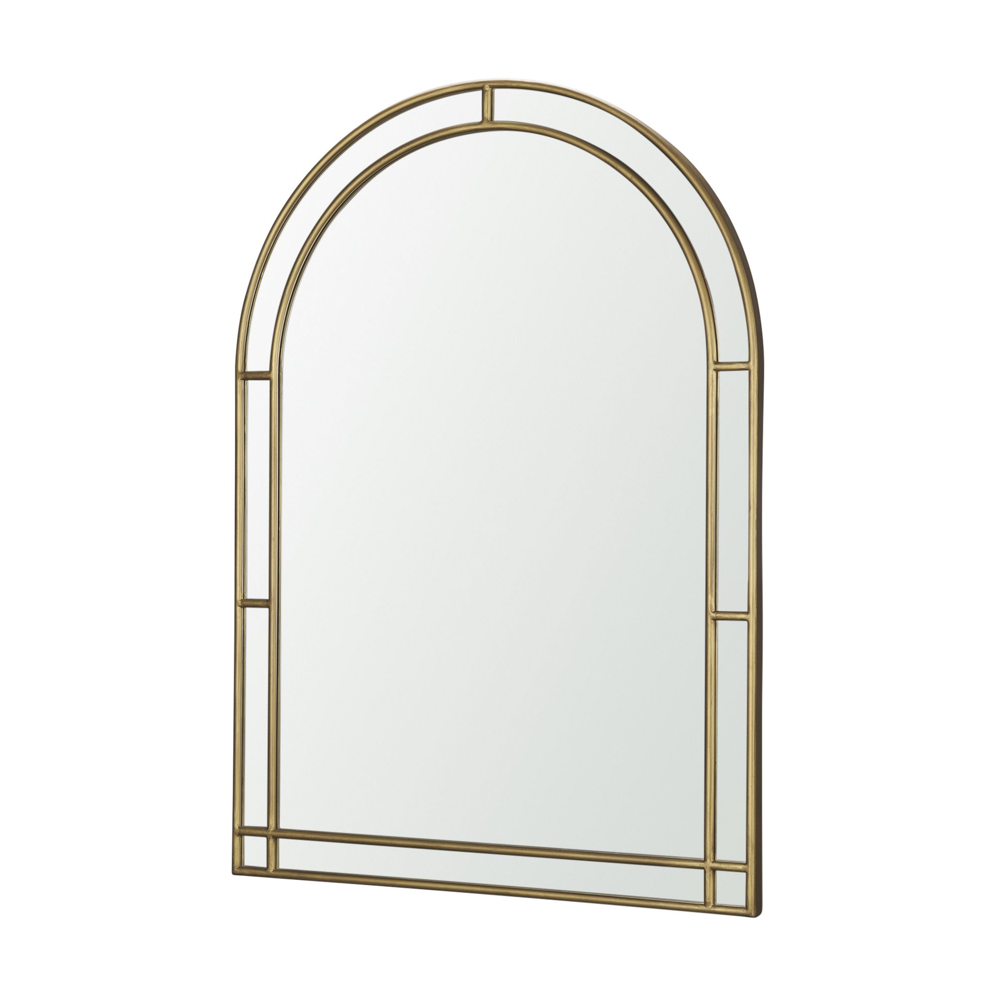 Mercana - Tiffany Double Frame Metal Arched Mirror