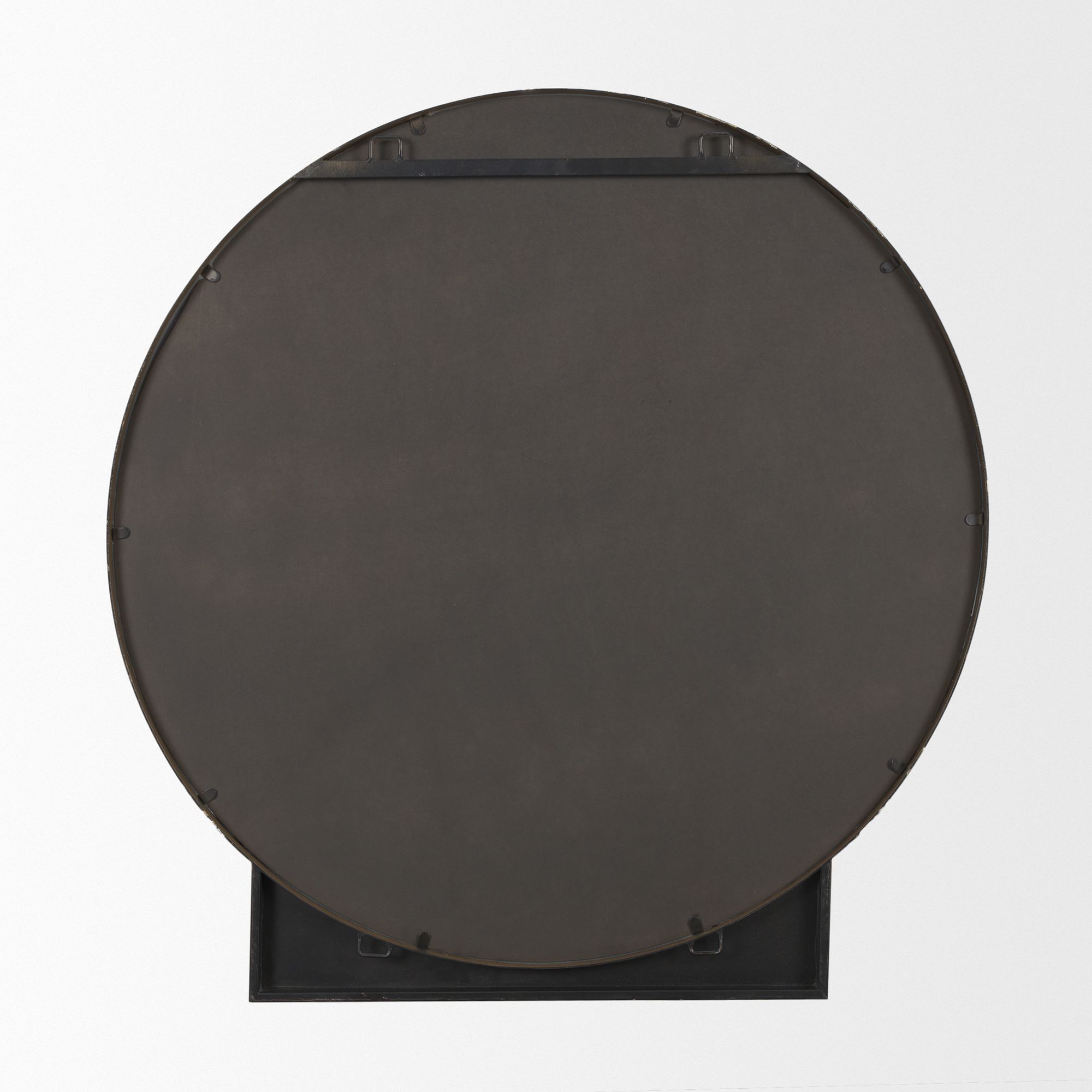 Mercana Tillie Round Wall Mirror with Metal Frame - Gold