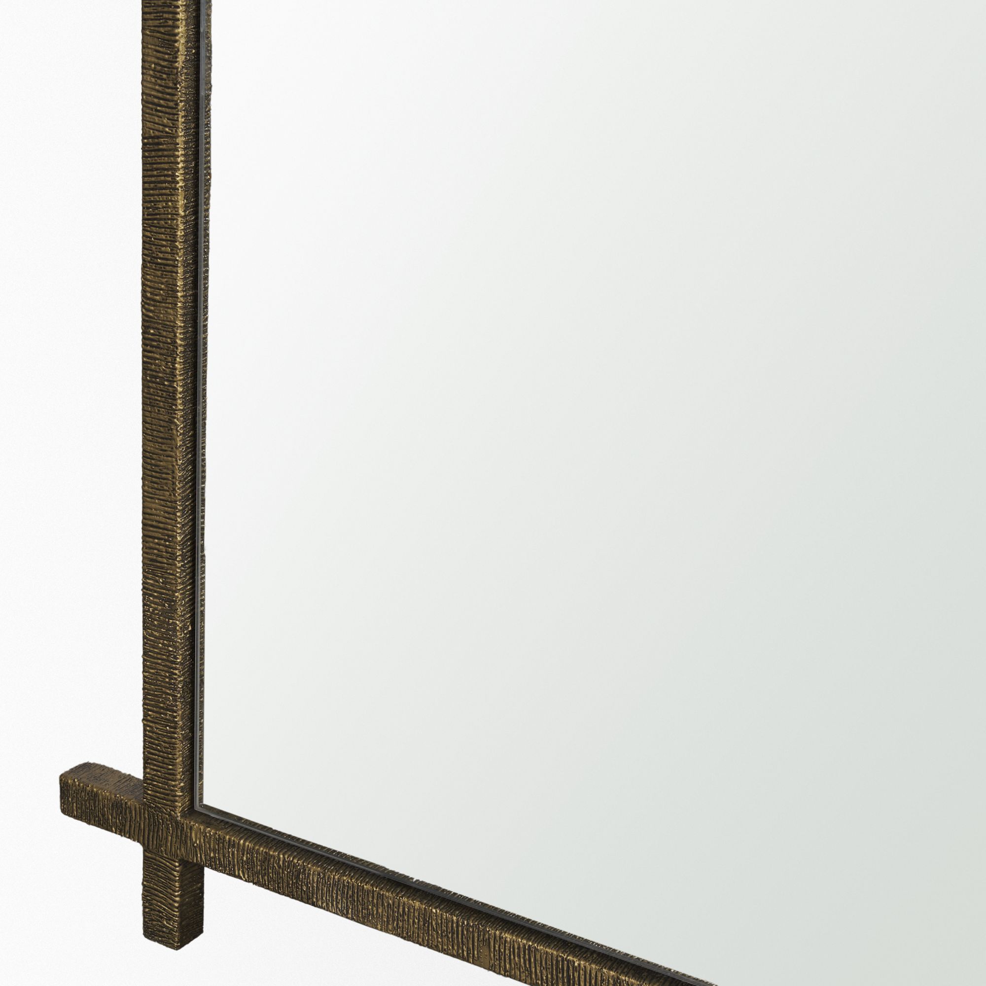 Mercana Tori Metal Cross Frame Wall Mirror - Gold