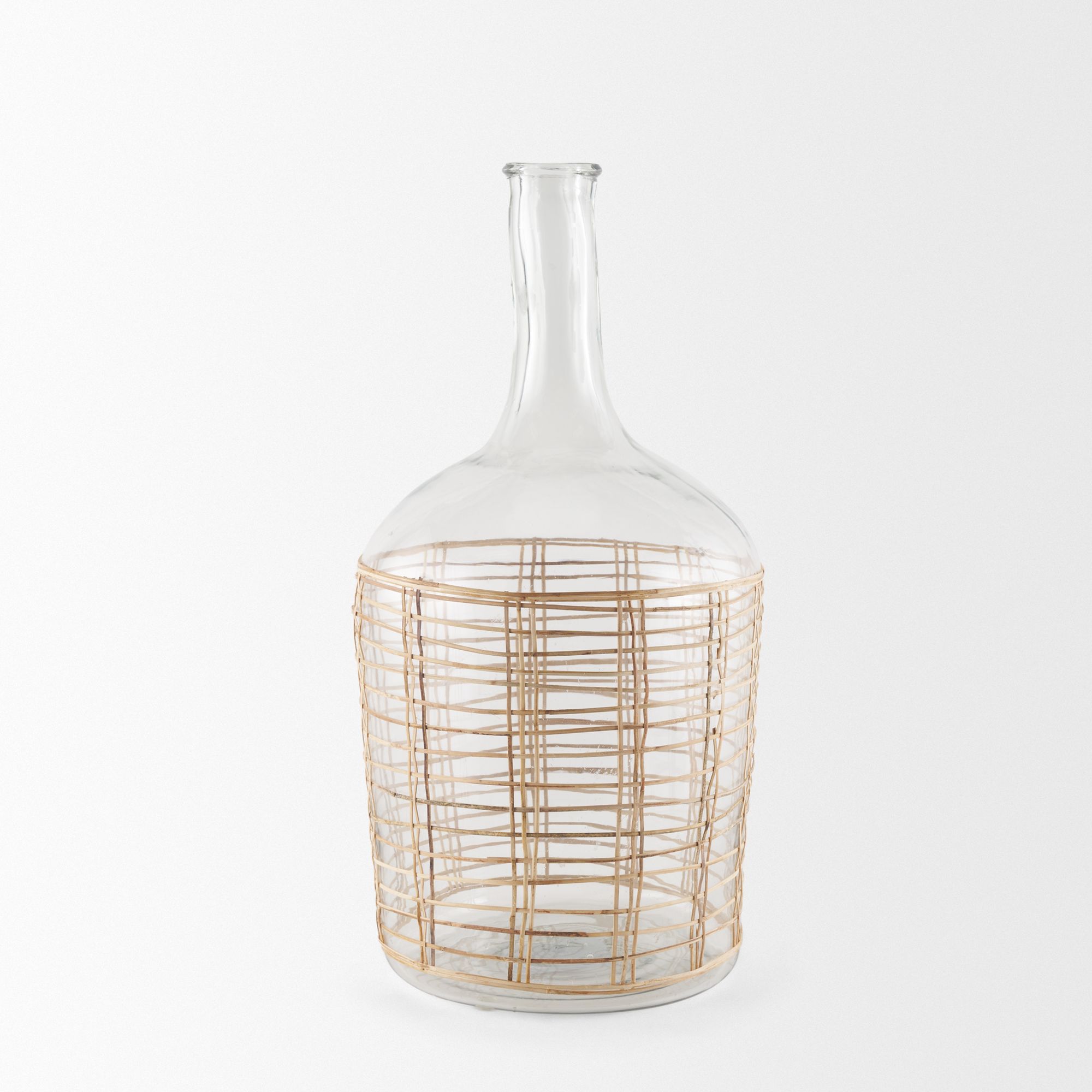 Mercana - Troian Rattan Wrapped Glass Bottle