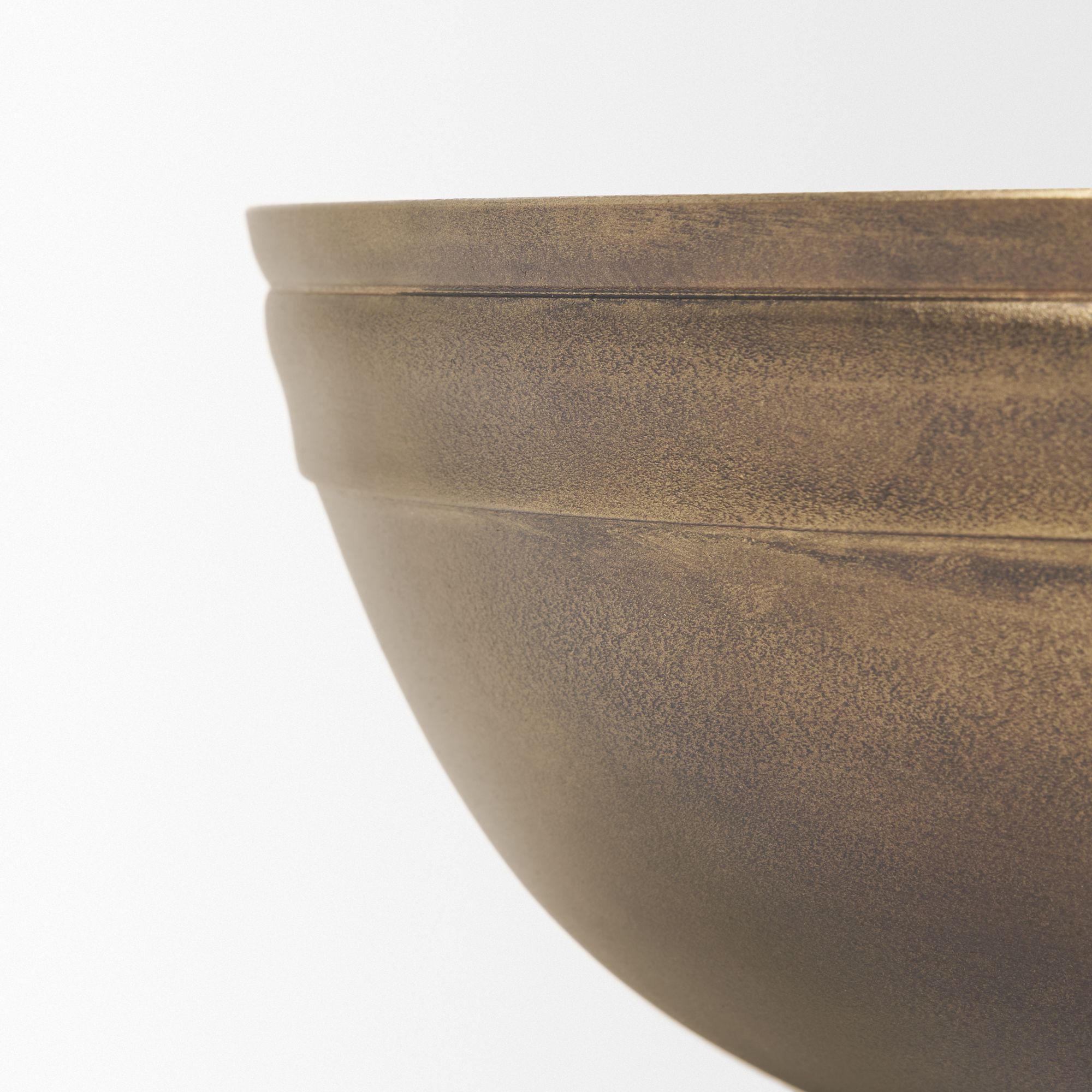 Mercana - Tomiko Decorative Brass Finished Cast Aluminum Round Bowls