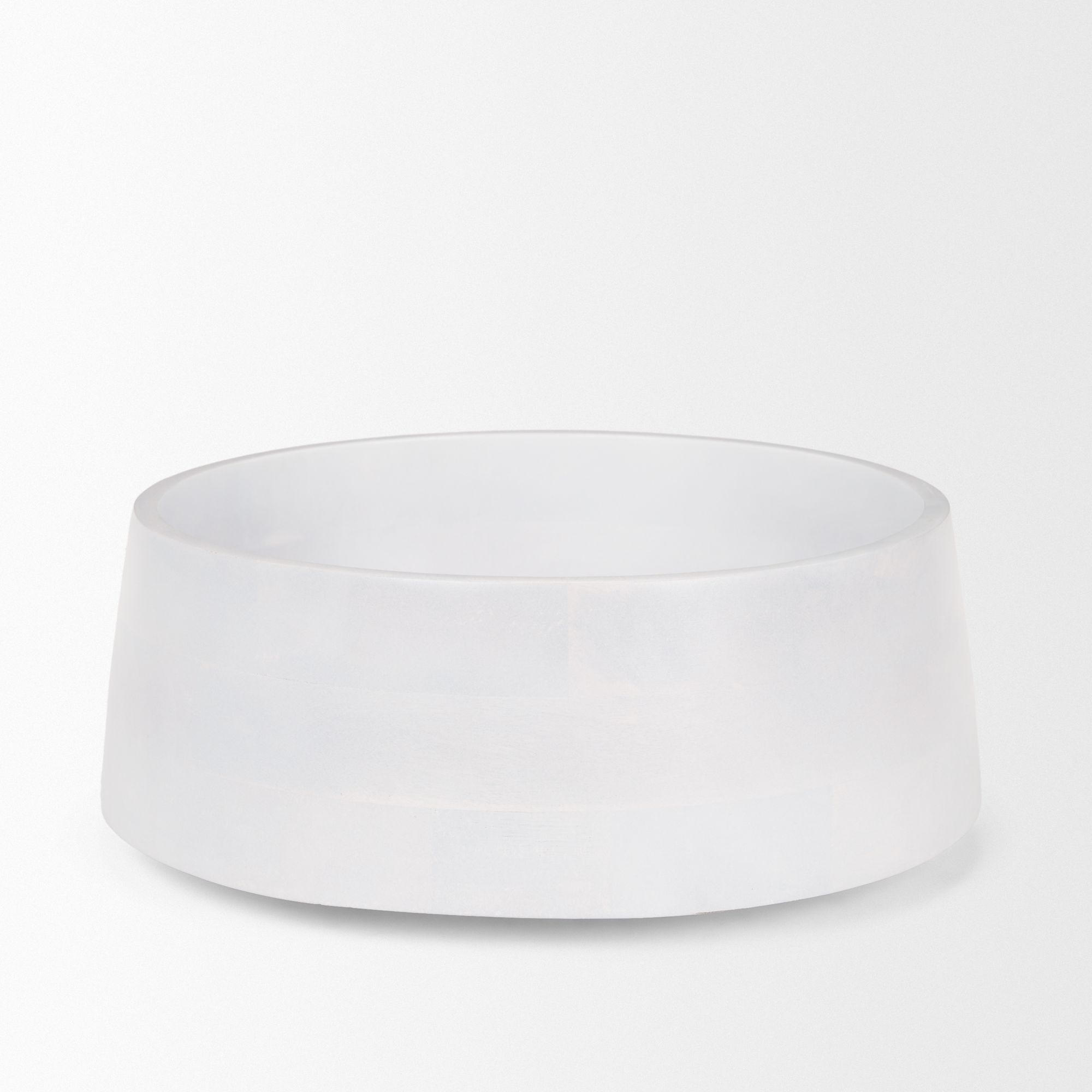 Mercana Kadara Solid Wood Decorative Bowl - White