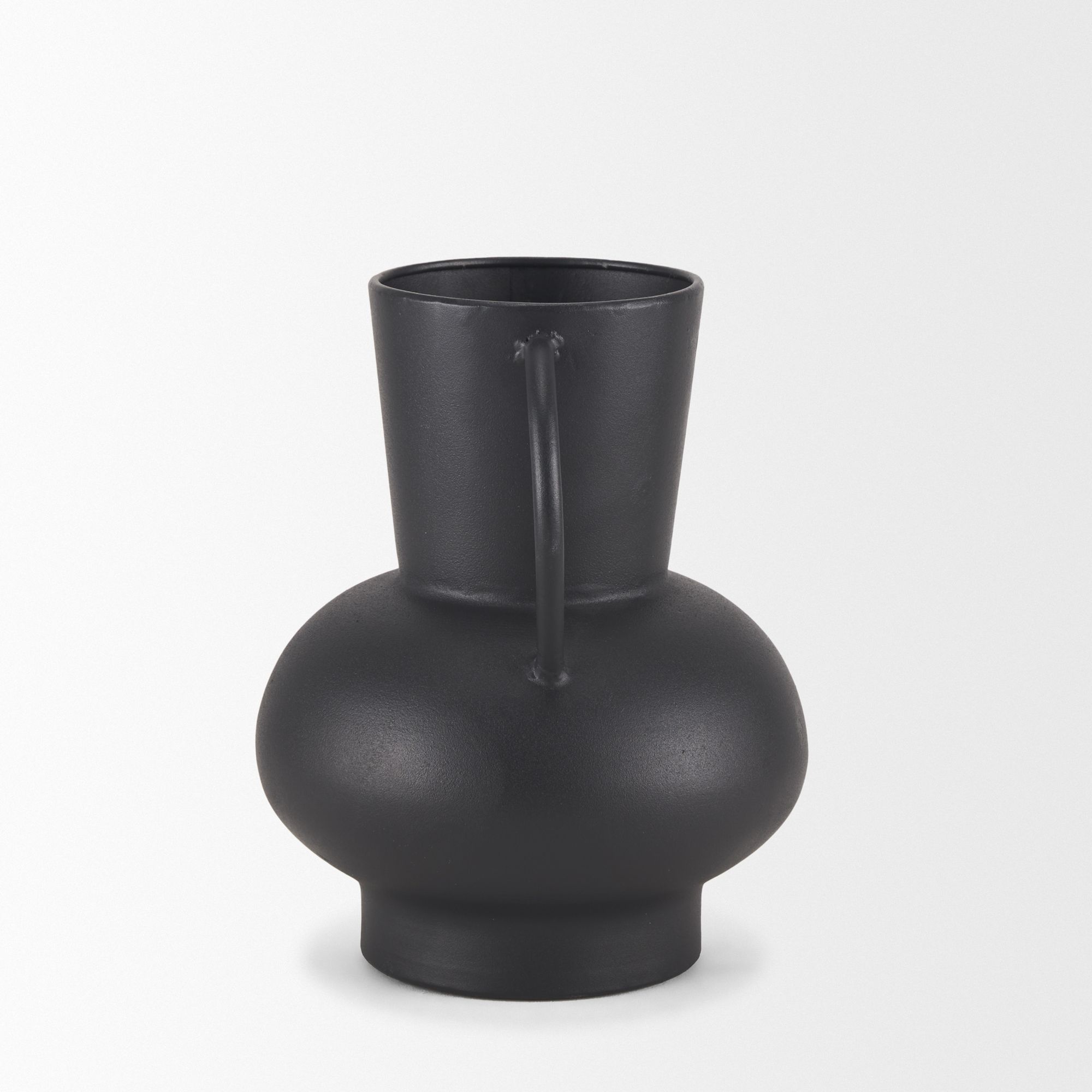 Mercana Tasya Small Metal Vase - Black