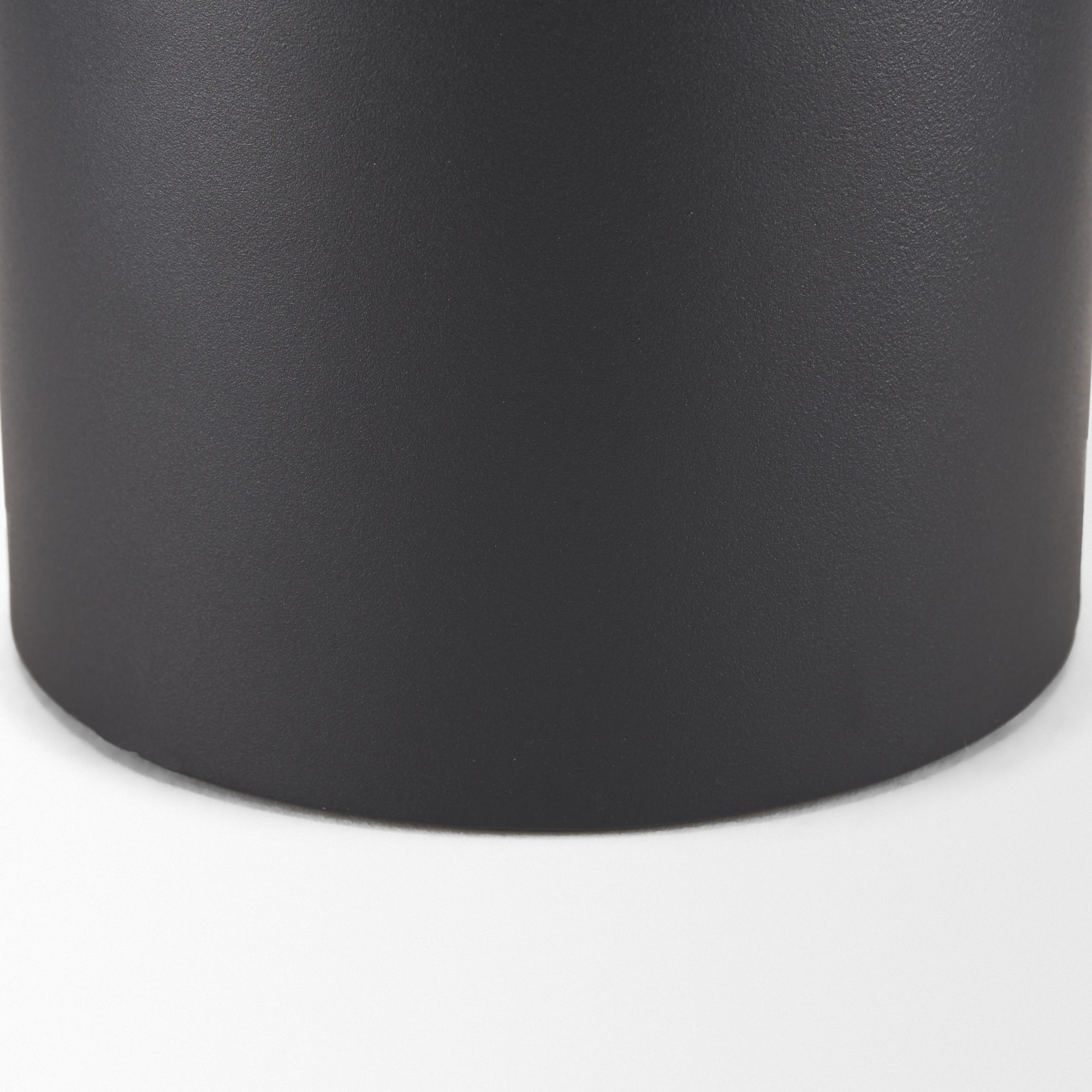 Mercana Tosca Small Matte Black Metal Vase - Black