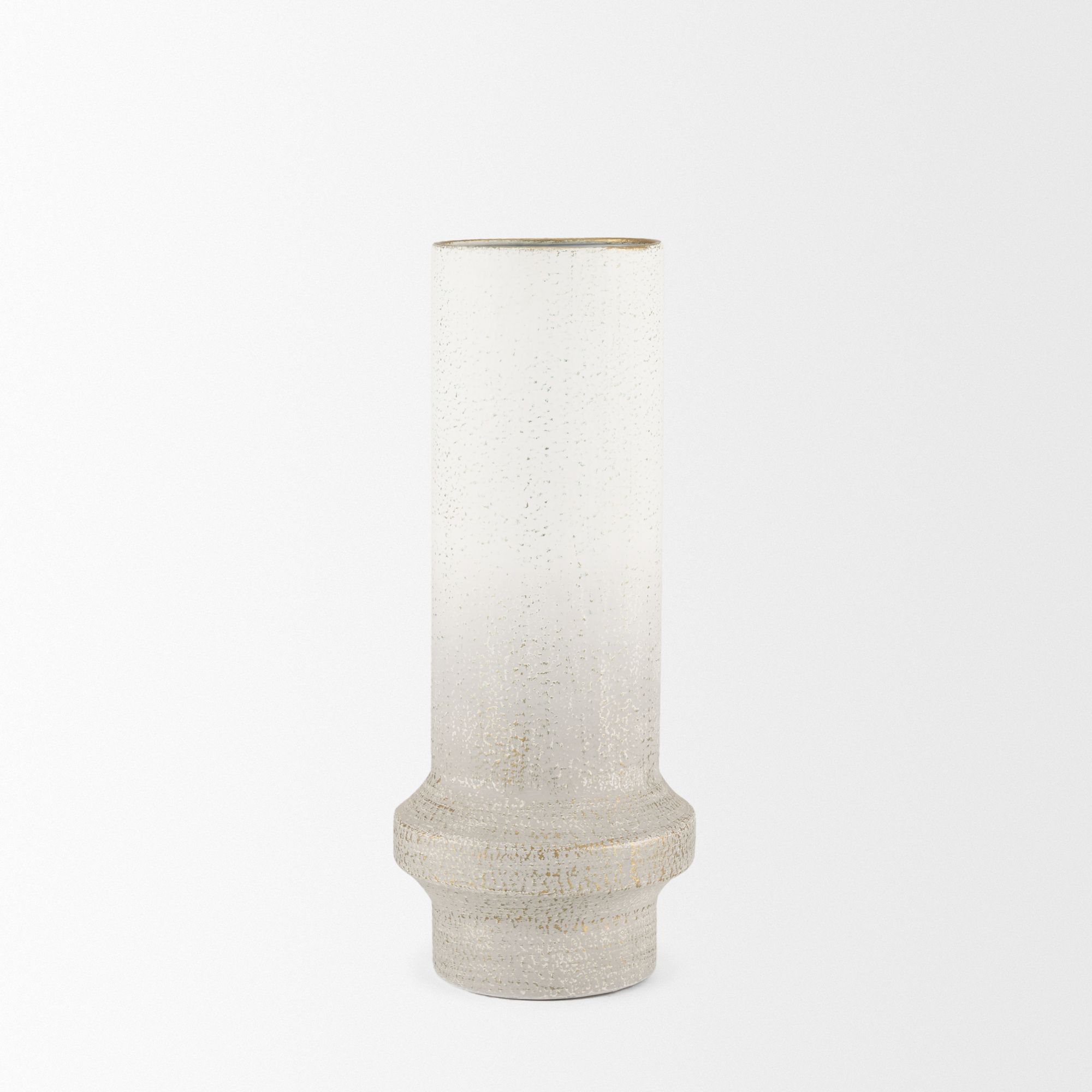 Mercana Tovah Medium Textured Vase - White