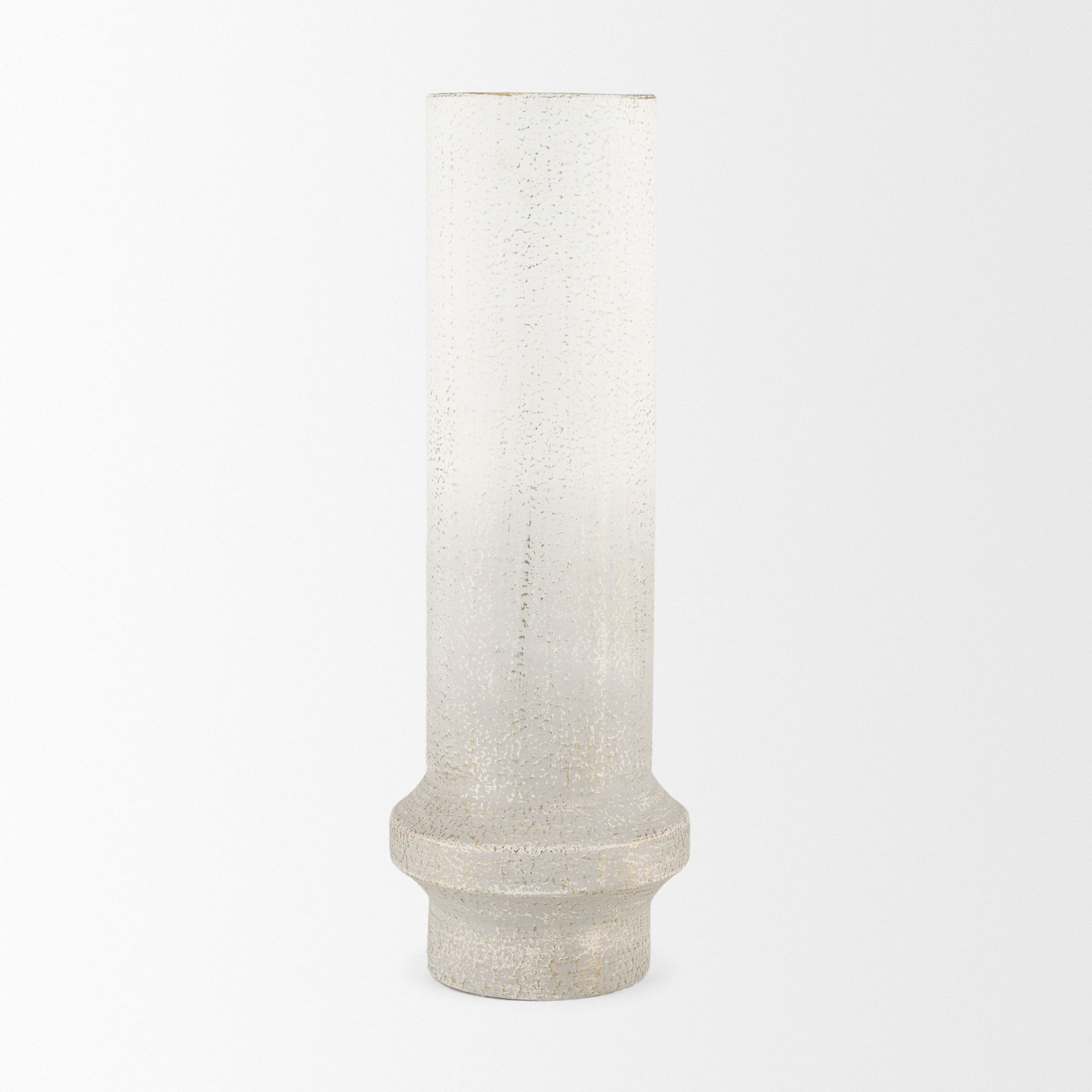 Mercana Tovah Large Textured Vase - White