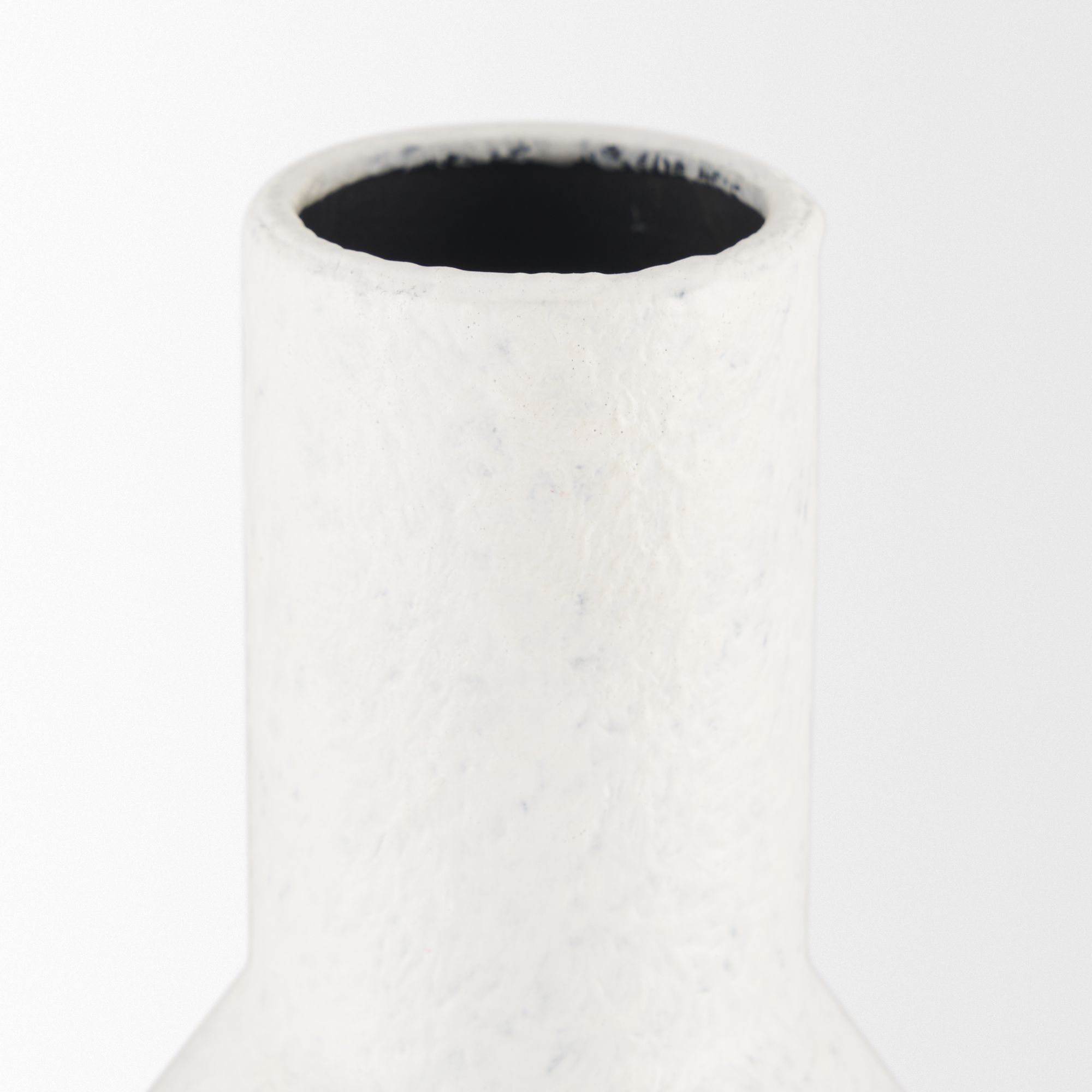 Mercana Townley Small Ombre Metal Vase - White/Black