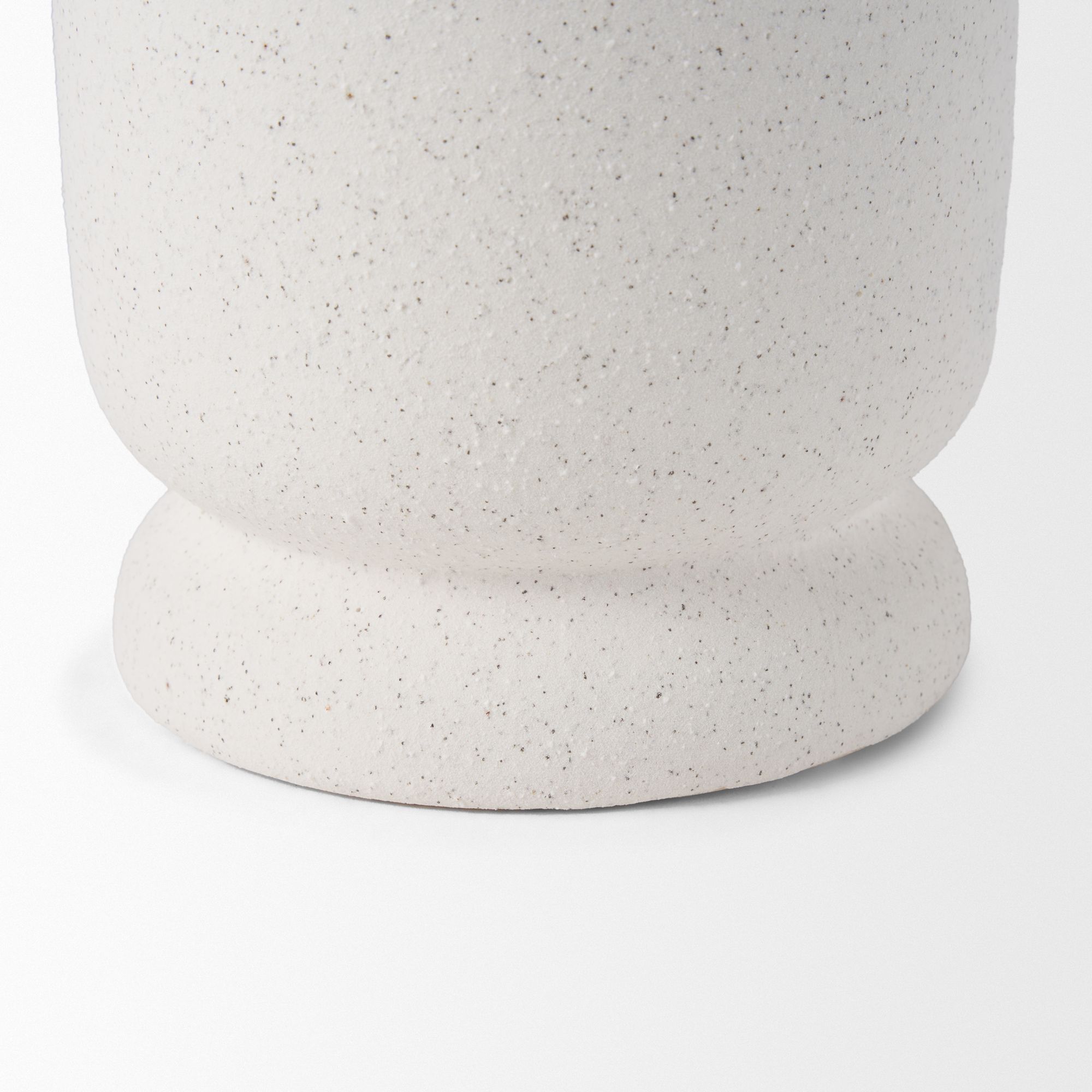 Mercana Dylan Small Ceramic Vase with Handles - White