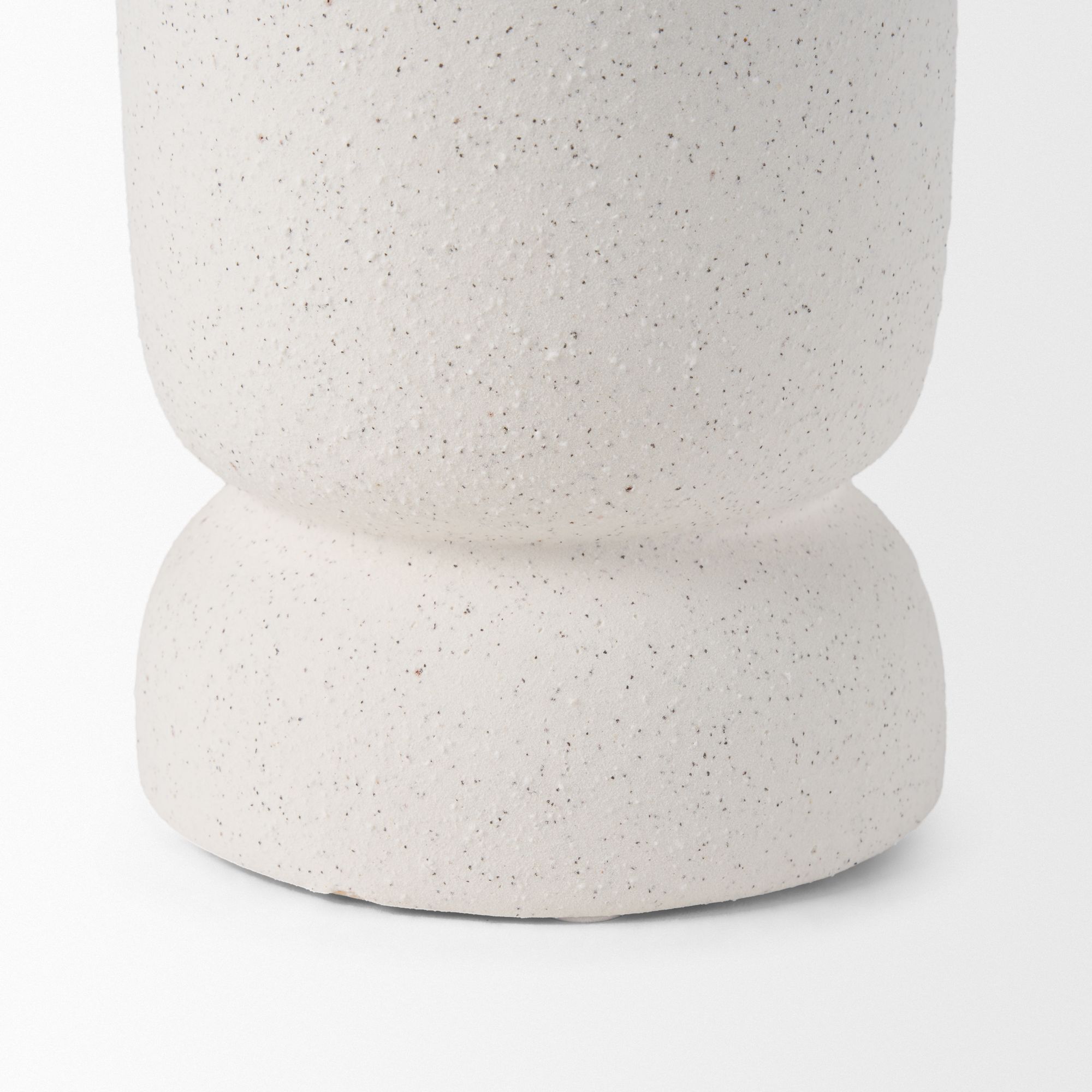 Mercana Dylan Tall Ceramic Vase with Handles - White