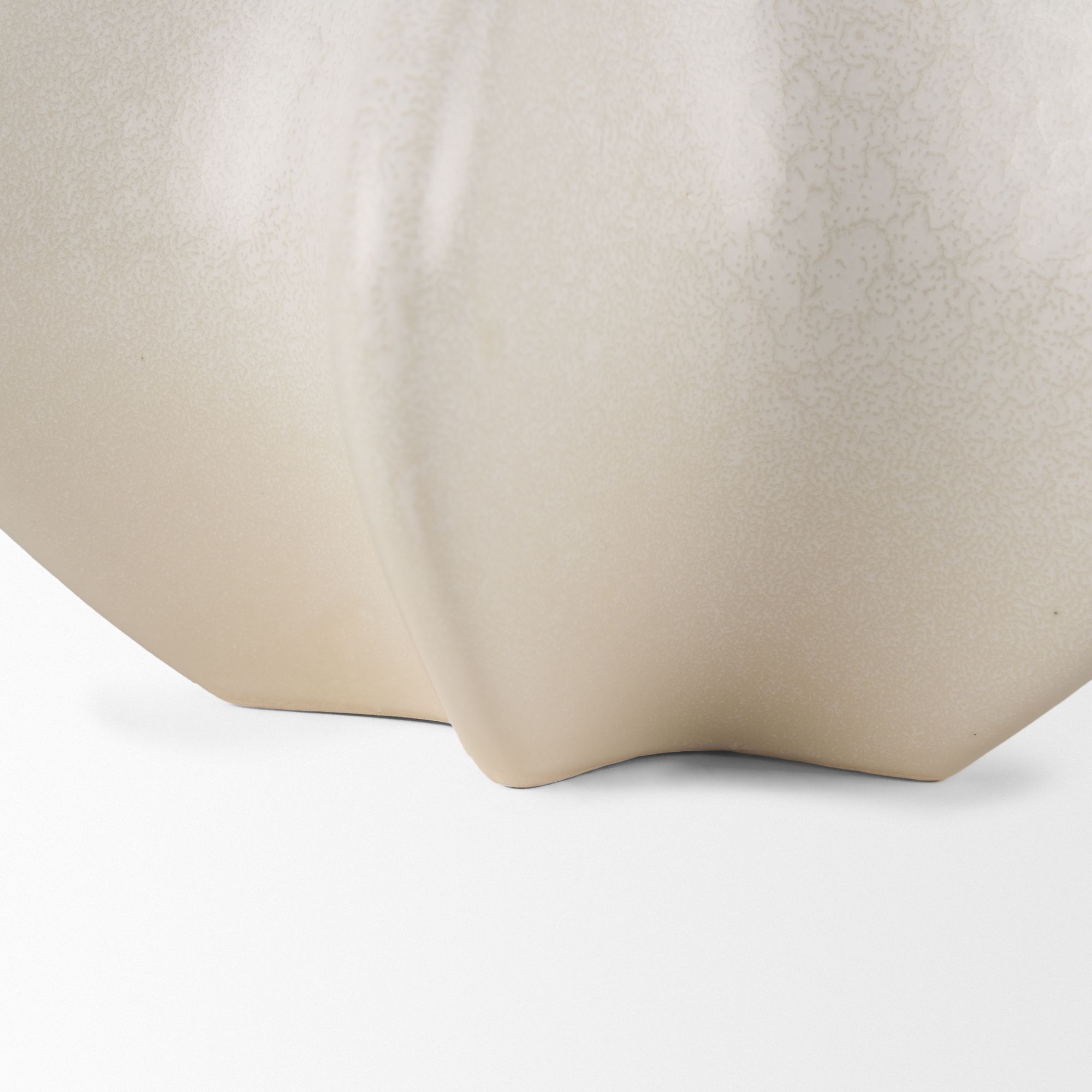 Mercana - Ulrich Sculptural Cream Glazed Ceramic Vase