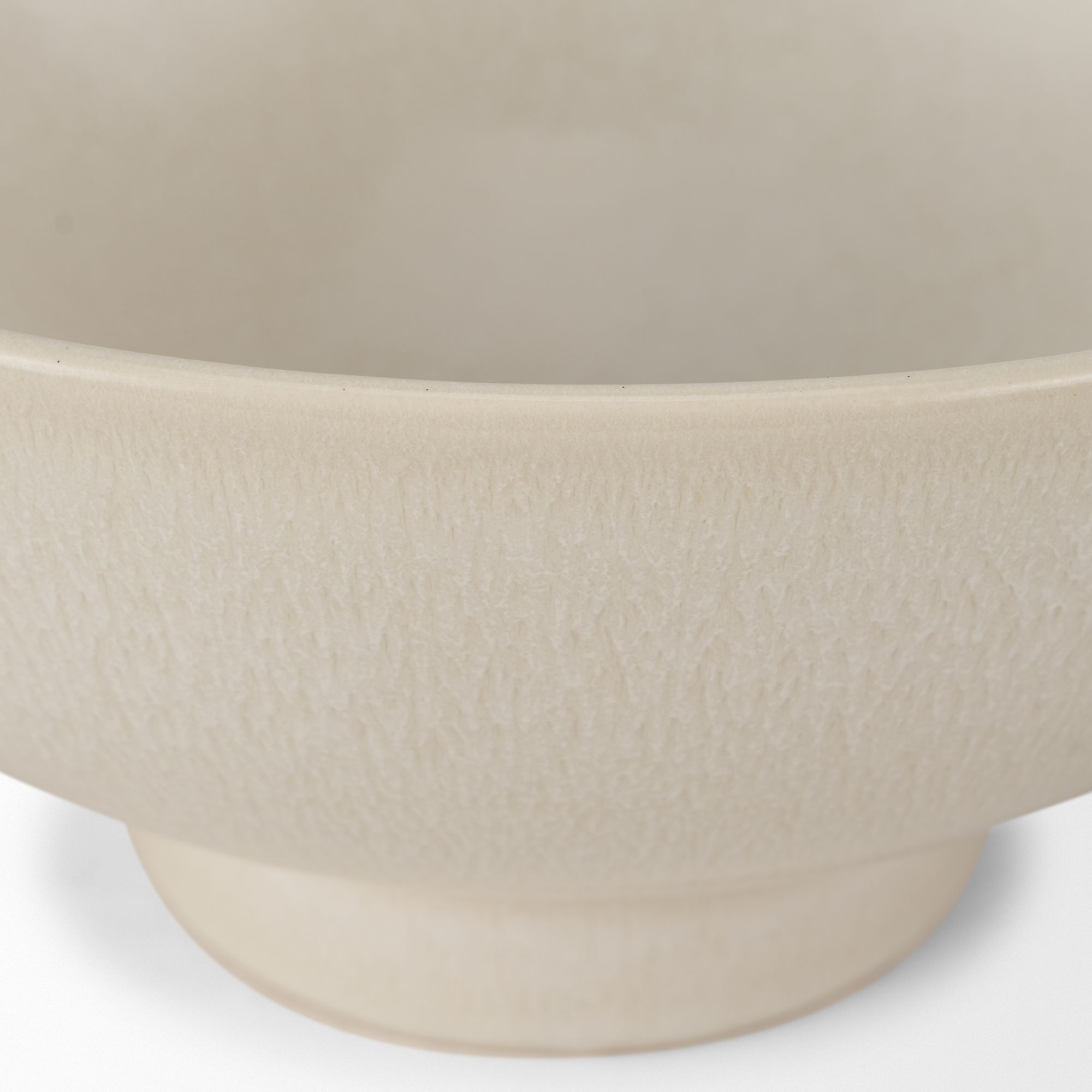 Mercana Tyren Decorative Round Ceramic Bowl - Cream