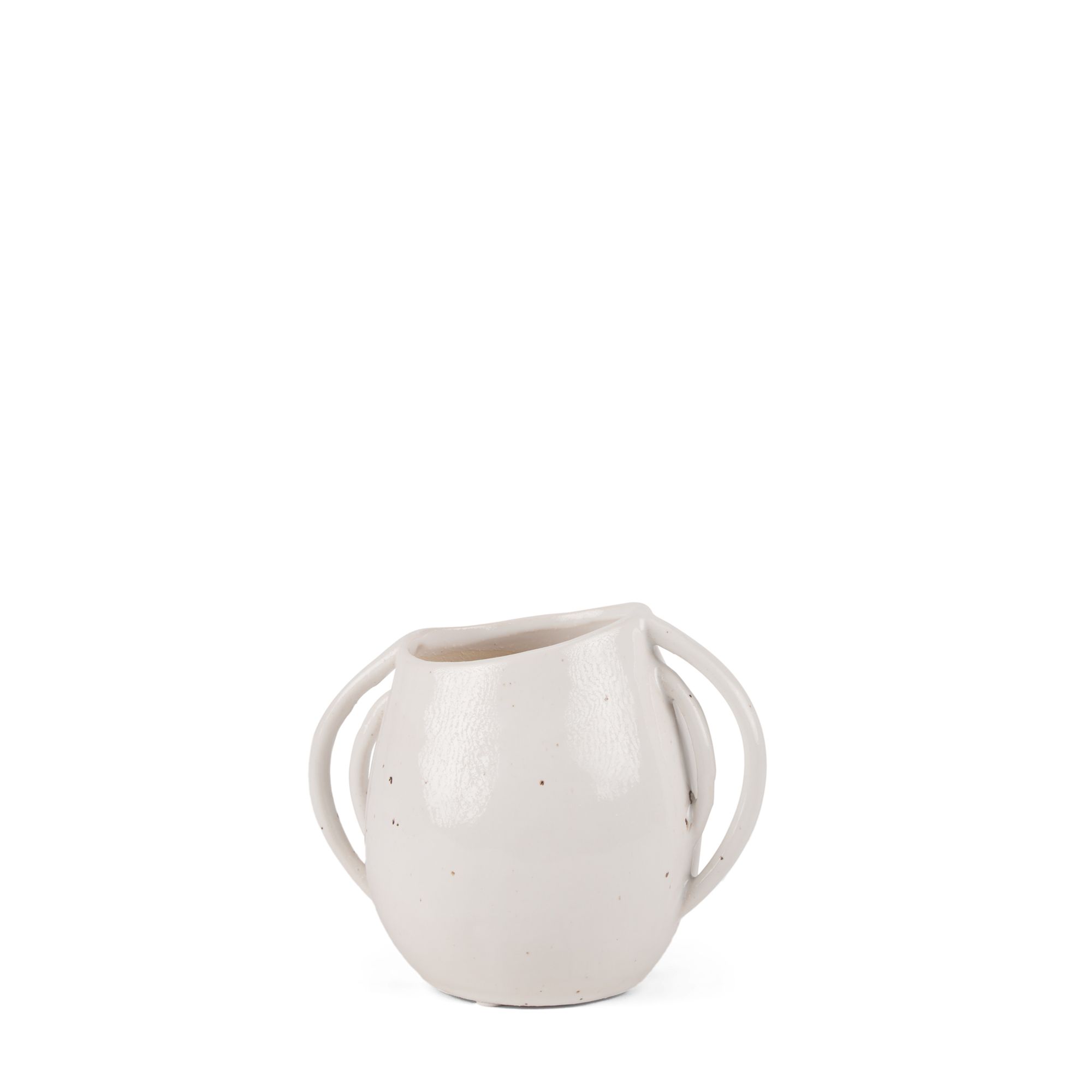 Mercana - Urvi Short Speckled Asymmetrical Ceramic Vase