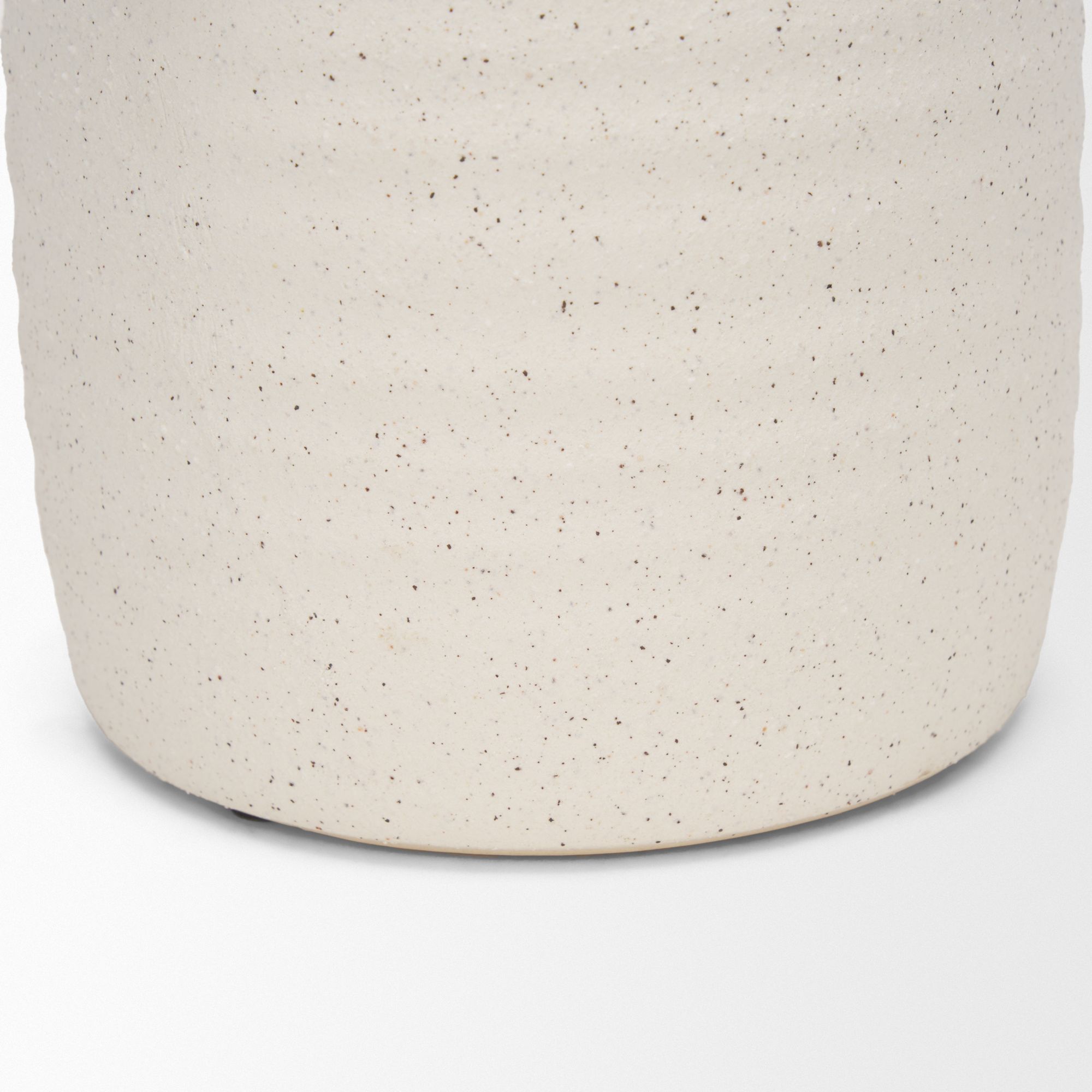 Mercana Tyrus Medium Ceramic Vase with Speckling - White