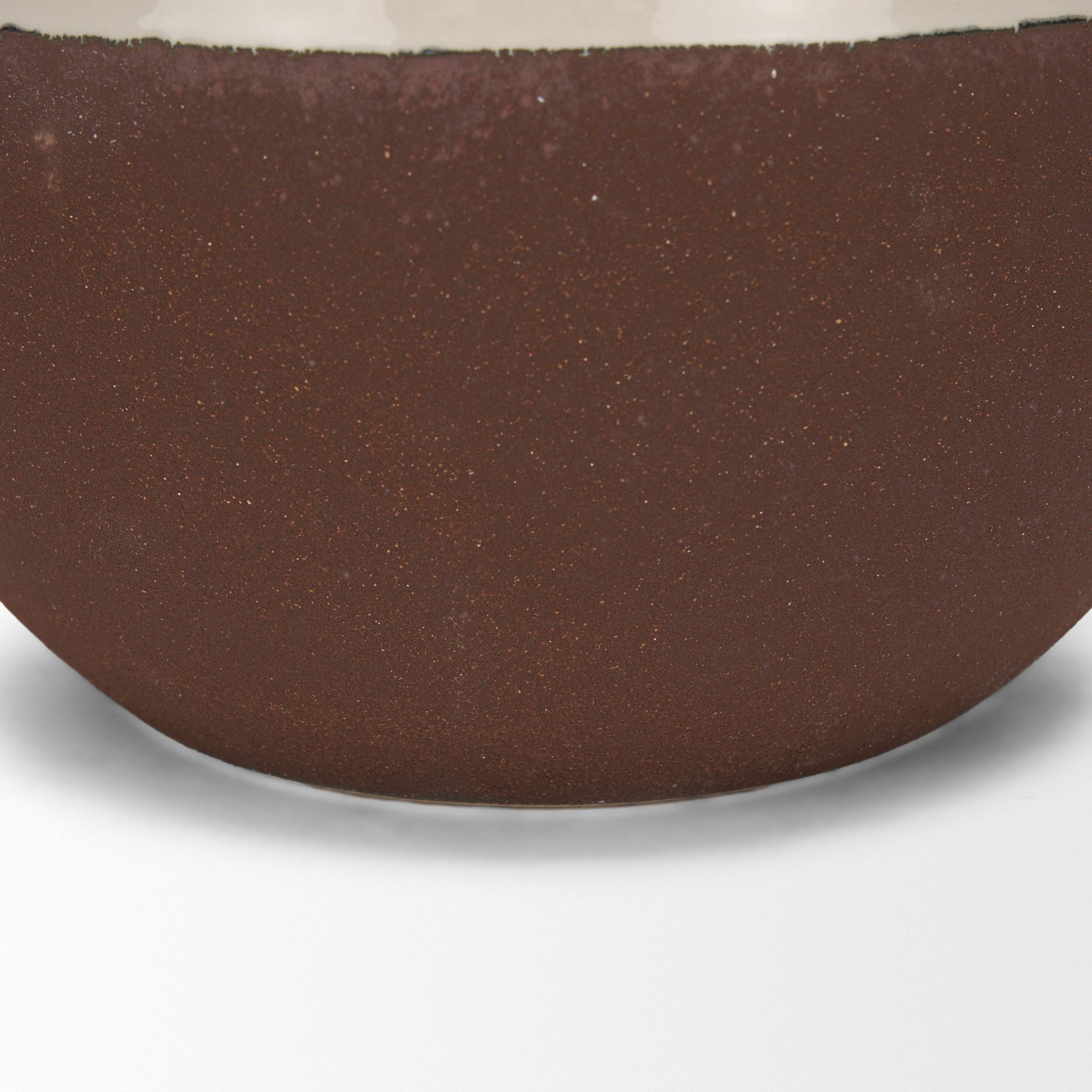 Mercana Tryna Large Ceramic Vase with Matte Brown - Beige