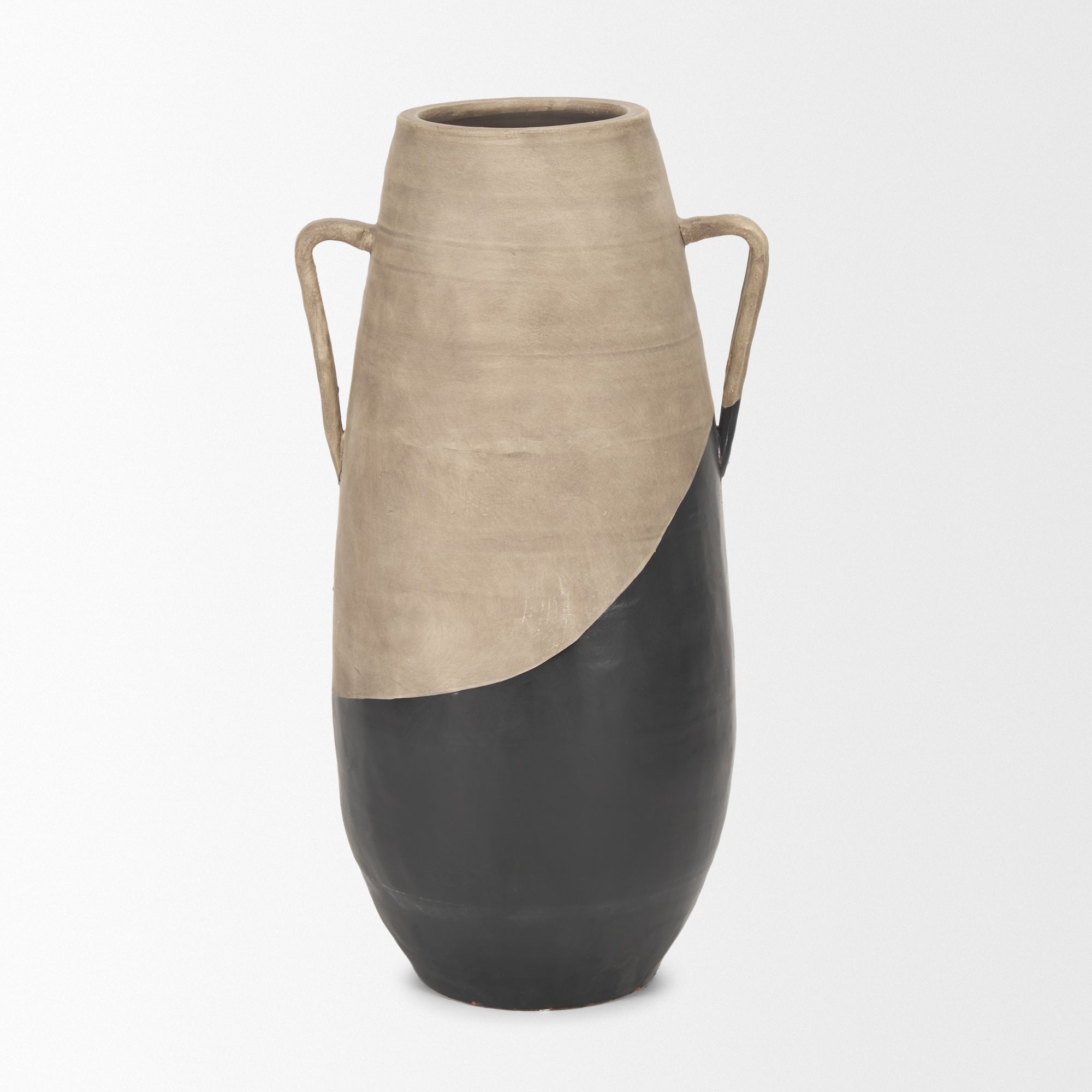 Mercana Tully Tall Floor Vase - Black, Ceramic