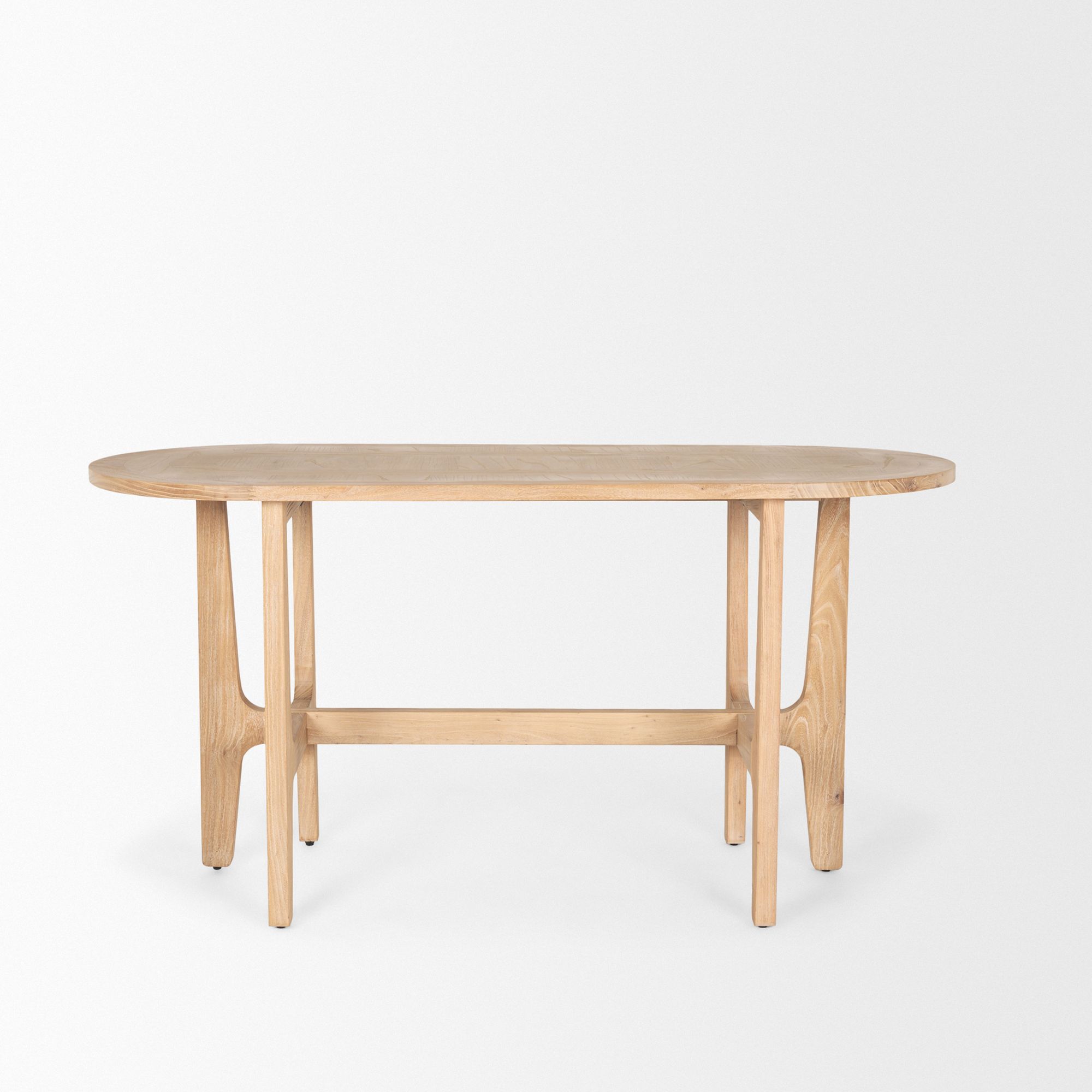 Mercana - Taylin Light Brown Solid Wood Desk