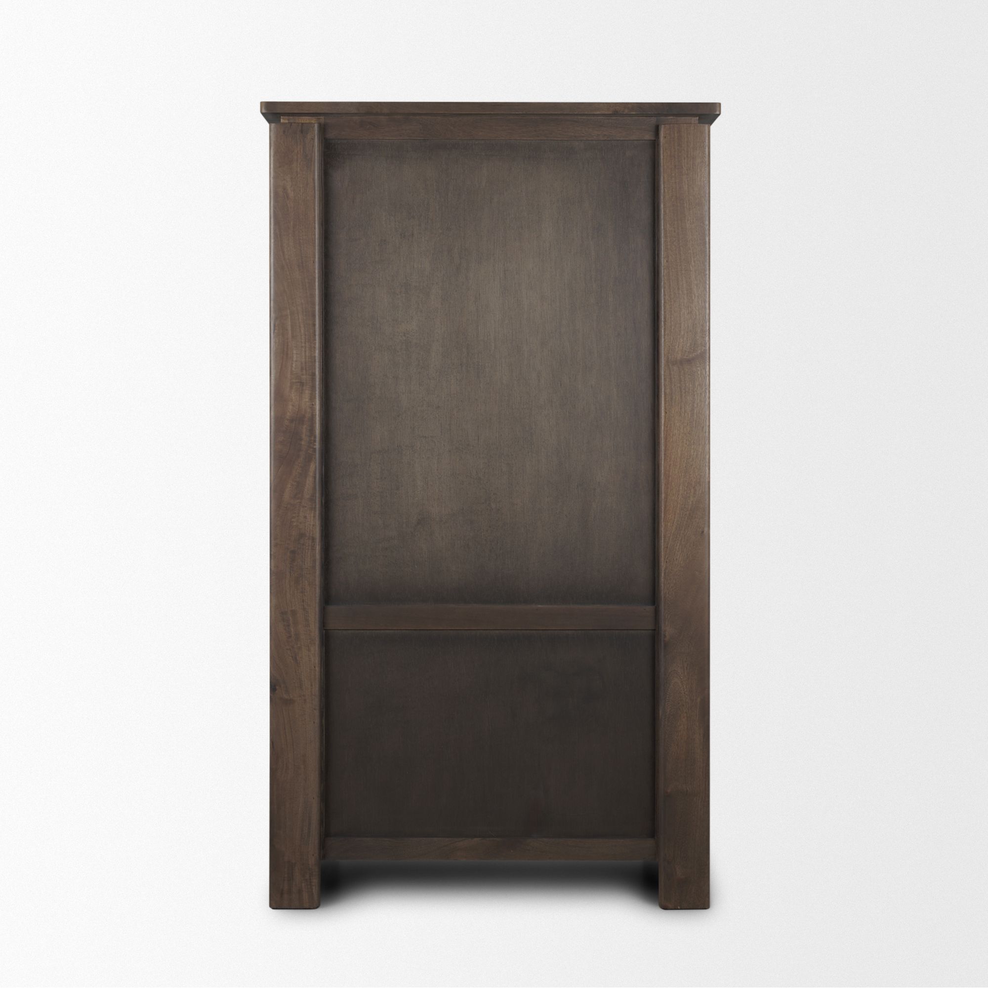 Mercana - Wallen Solid Dark Brown Wood Curio Cabinet