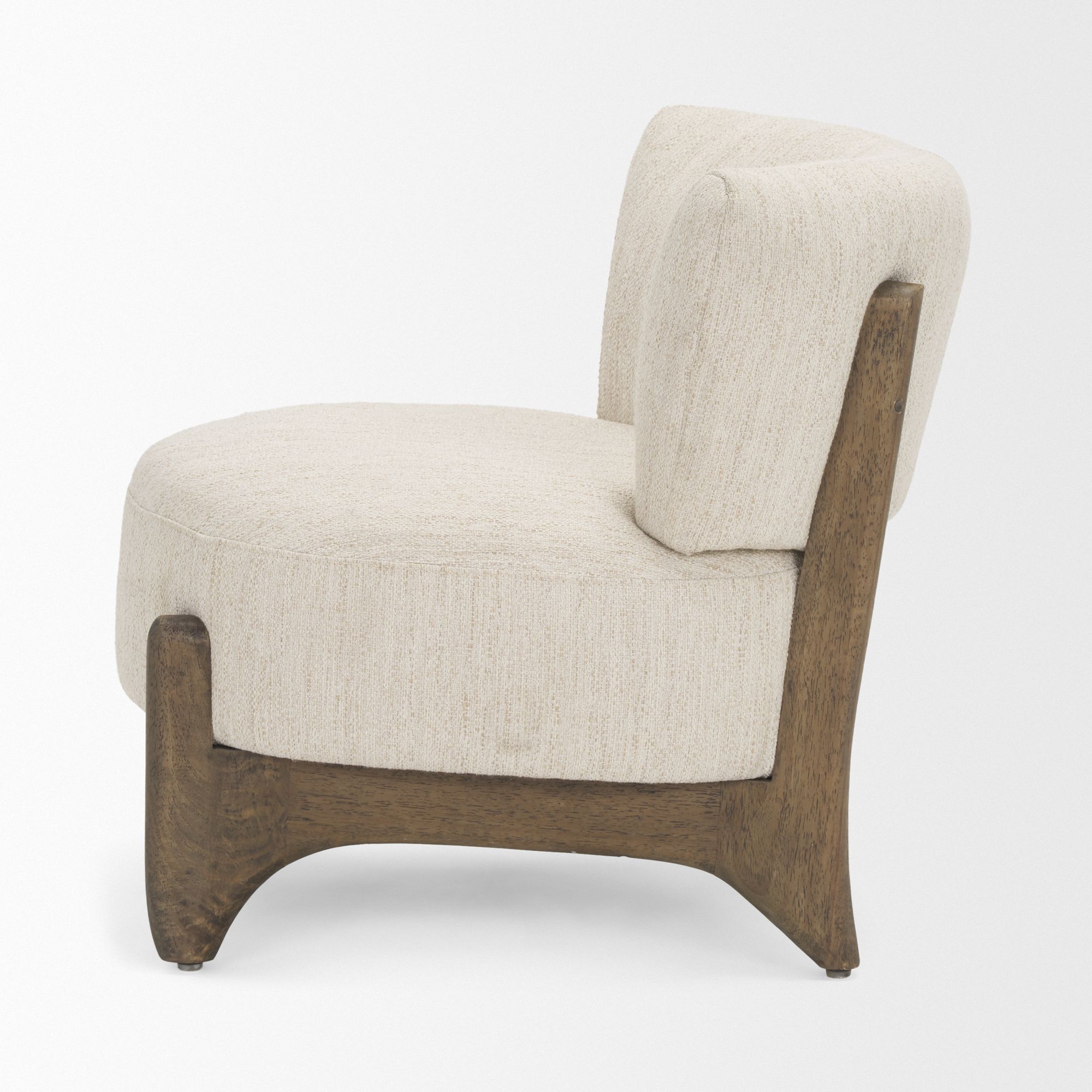 Mercana - Vyra Accent Chair in Cream, Fabric