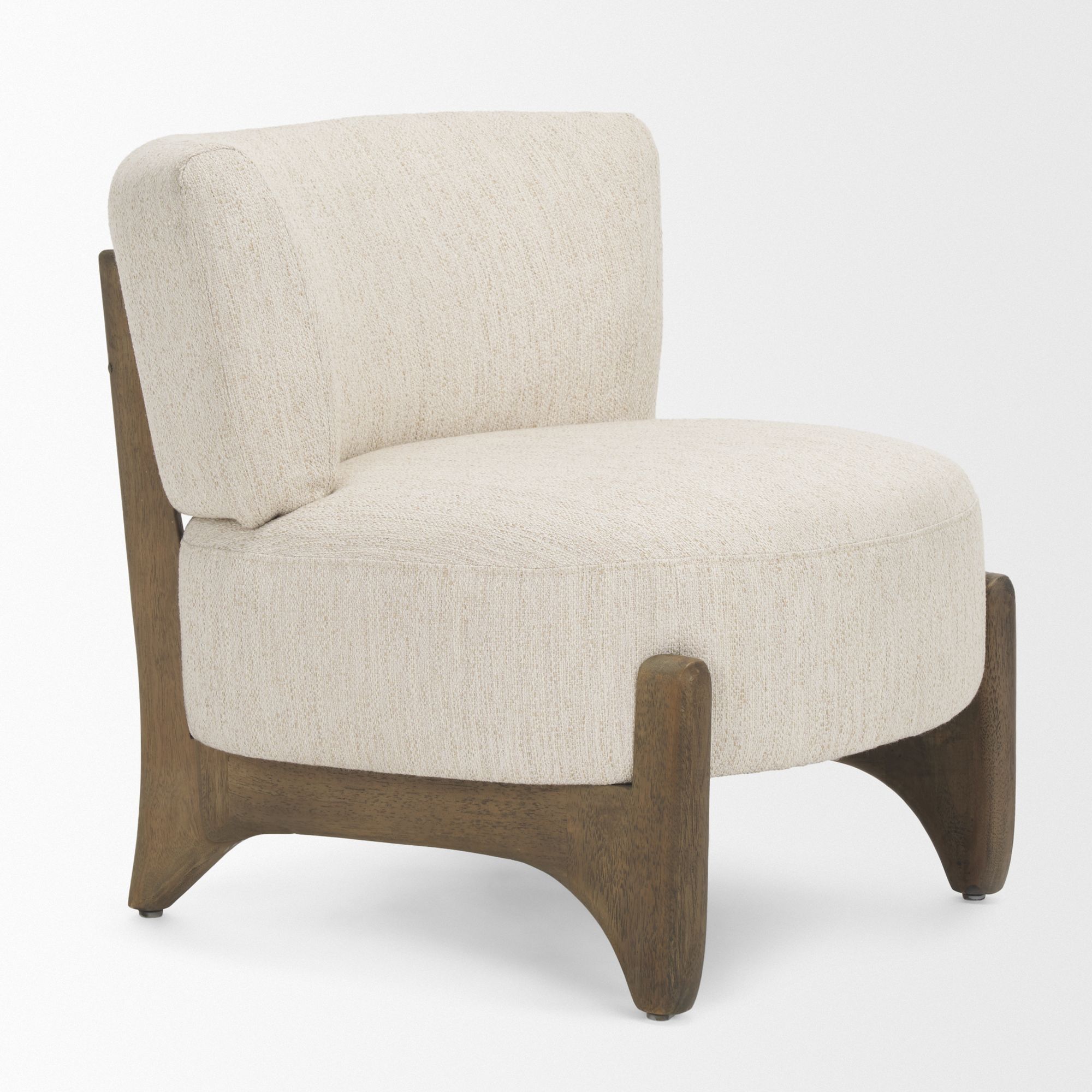 Mercana - Vyra Accent Chair in Cream, Fabric