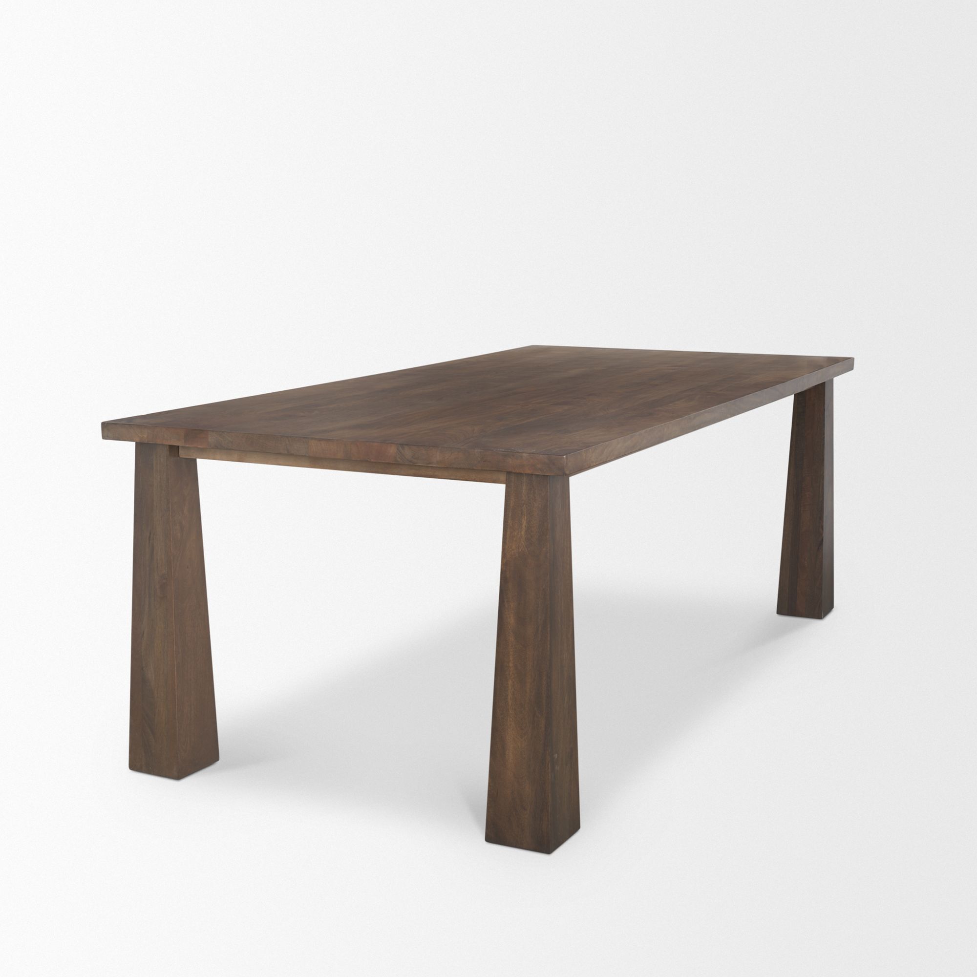 Mercana - Wolcott Rectangular Dining Table in Dark Brown, Wood