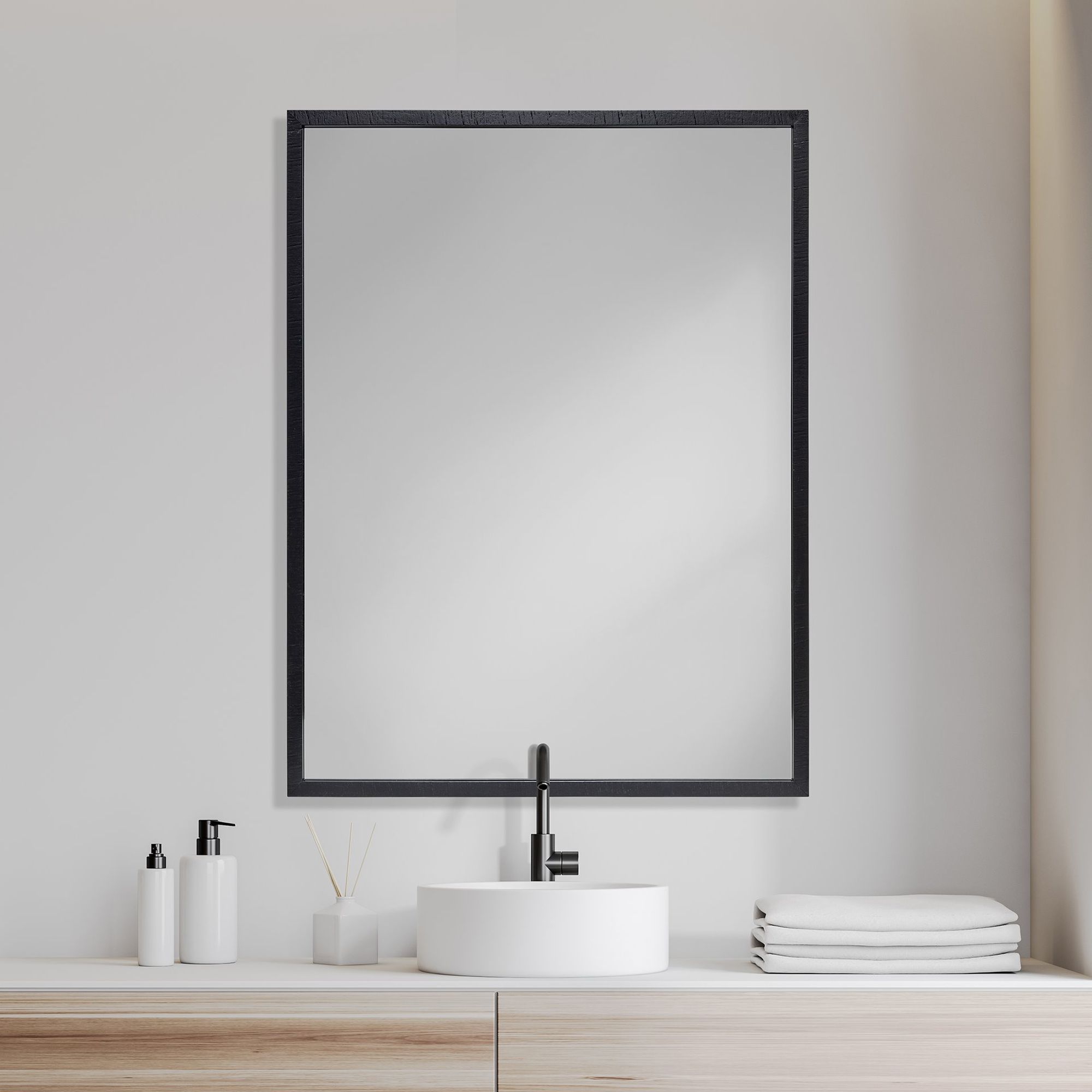 Mercana Bristol Plain 3Mil Mirror 30 x 40 - Espresso