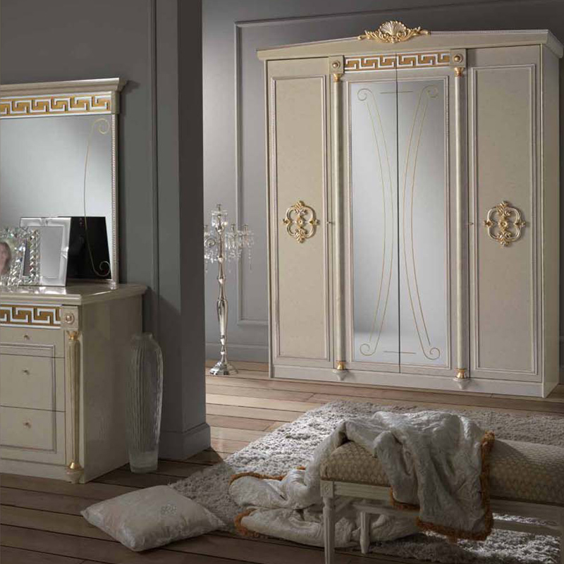 Mobis - Samos Wardrobe 4 Doors with 2 Mirrors