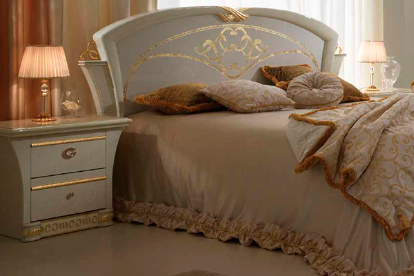 Mobis - Gocce Di Luce Queen Size Wooden Bed