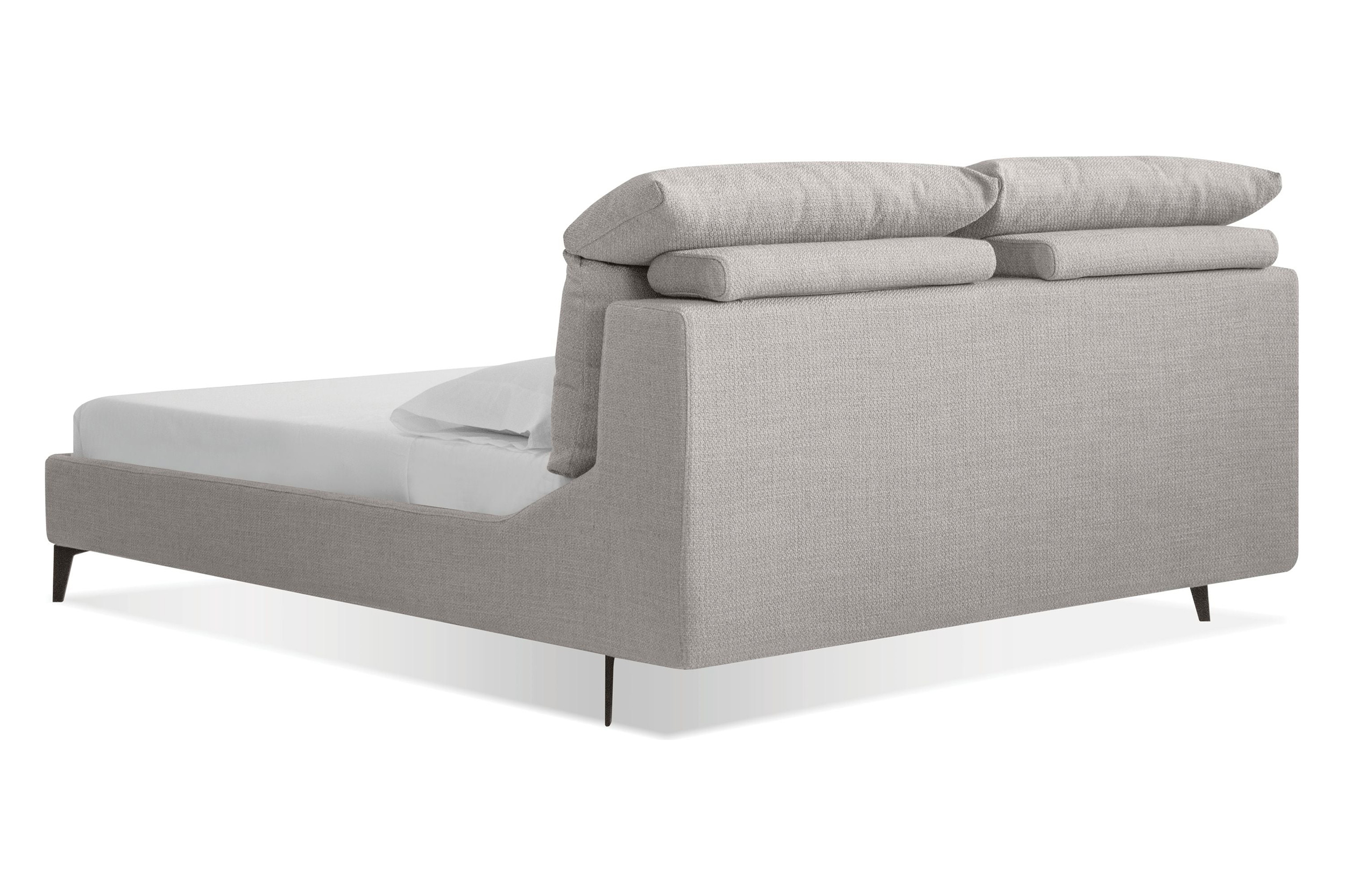 Mobital Chillout King Size Bed - Stone Boucle, Fabric