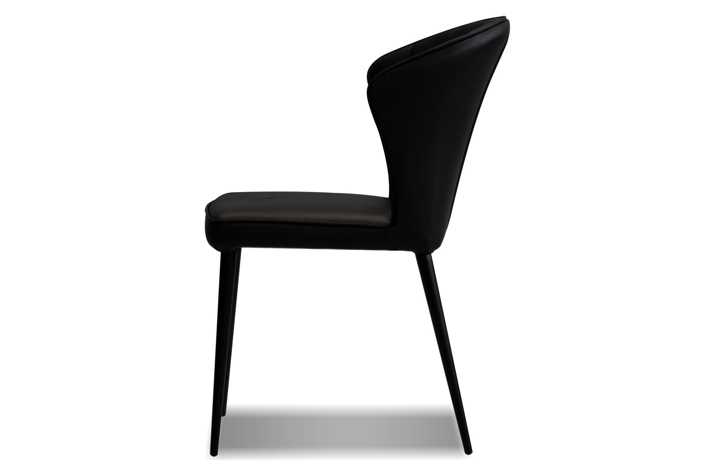 Mobital Ariel  Dining Chair - Black, Leather