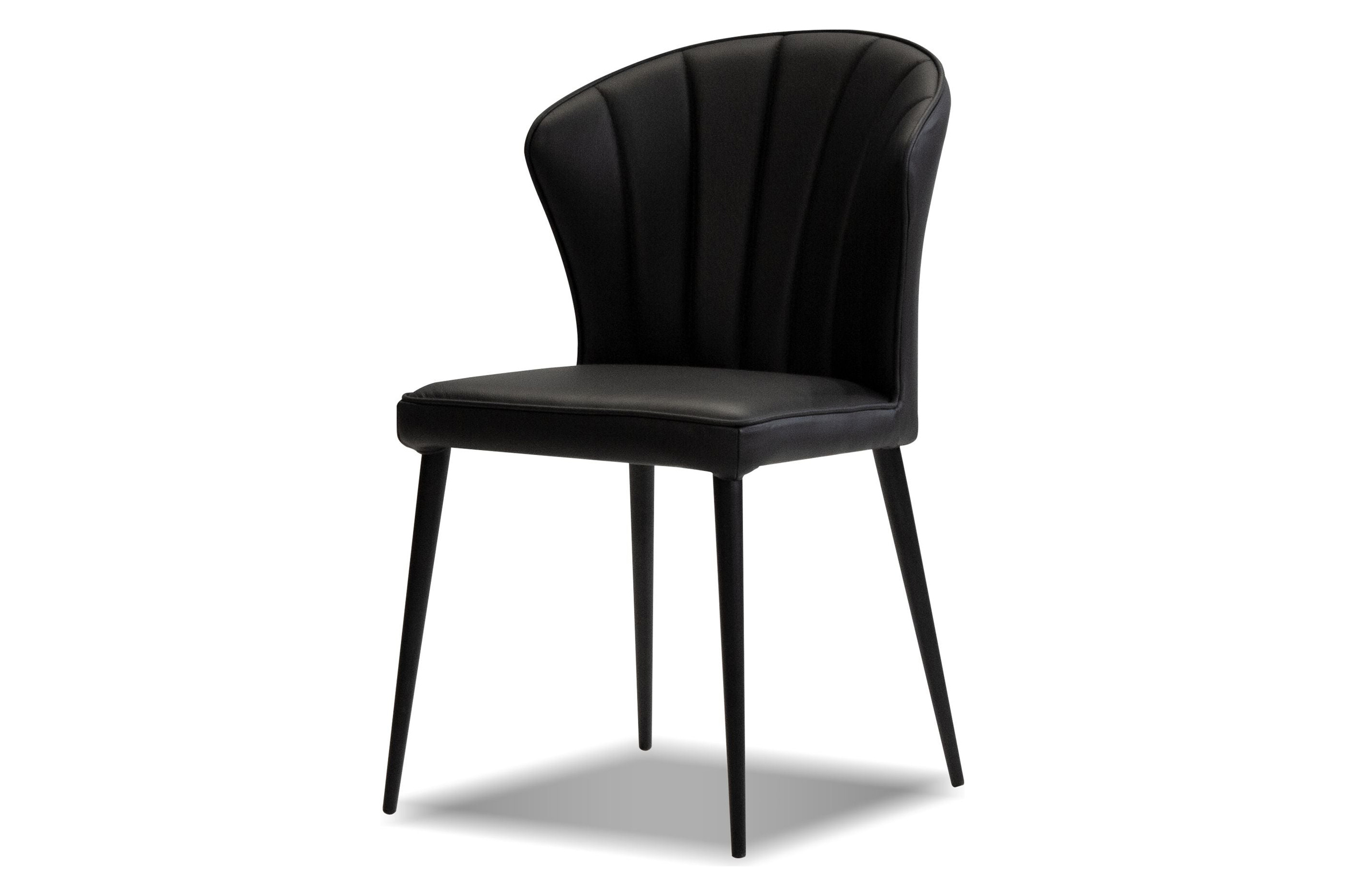 Mobital Ariel  Dining Chair - Black, Leather