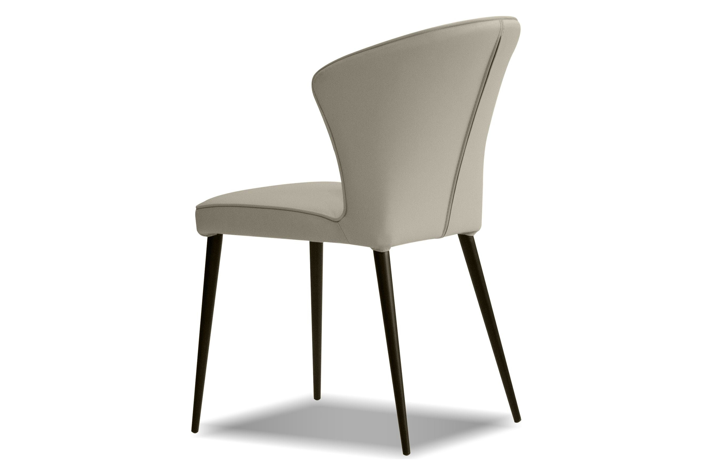 Mobital Ariel Dining Chair - Pewter, Leather